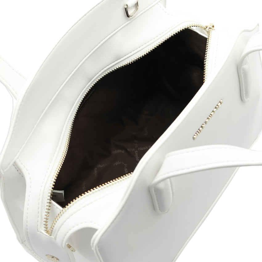 Nena Satchel (L) Women's Bag - White