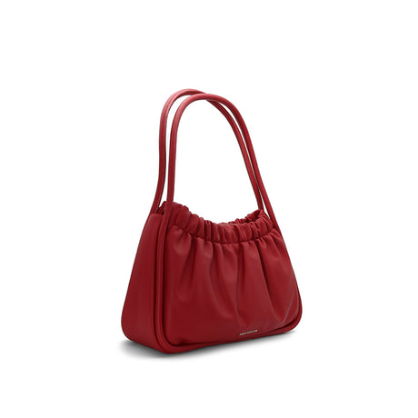 Pleaties Shoulder (L) Women's Bag - Red
