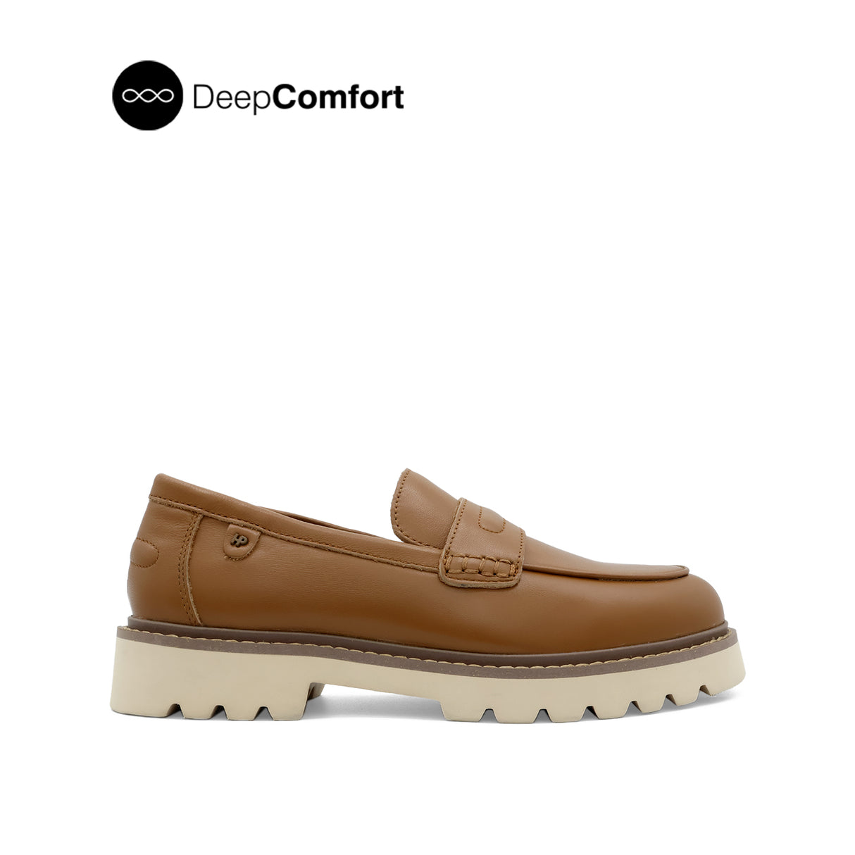 Patsey Slip On Penny Women's Shoes - Tan Leather