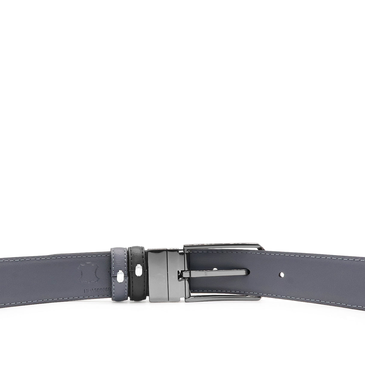 Daniel Pin Clip Reversible Men's Belt - Black & Grey