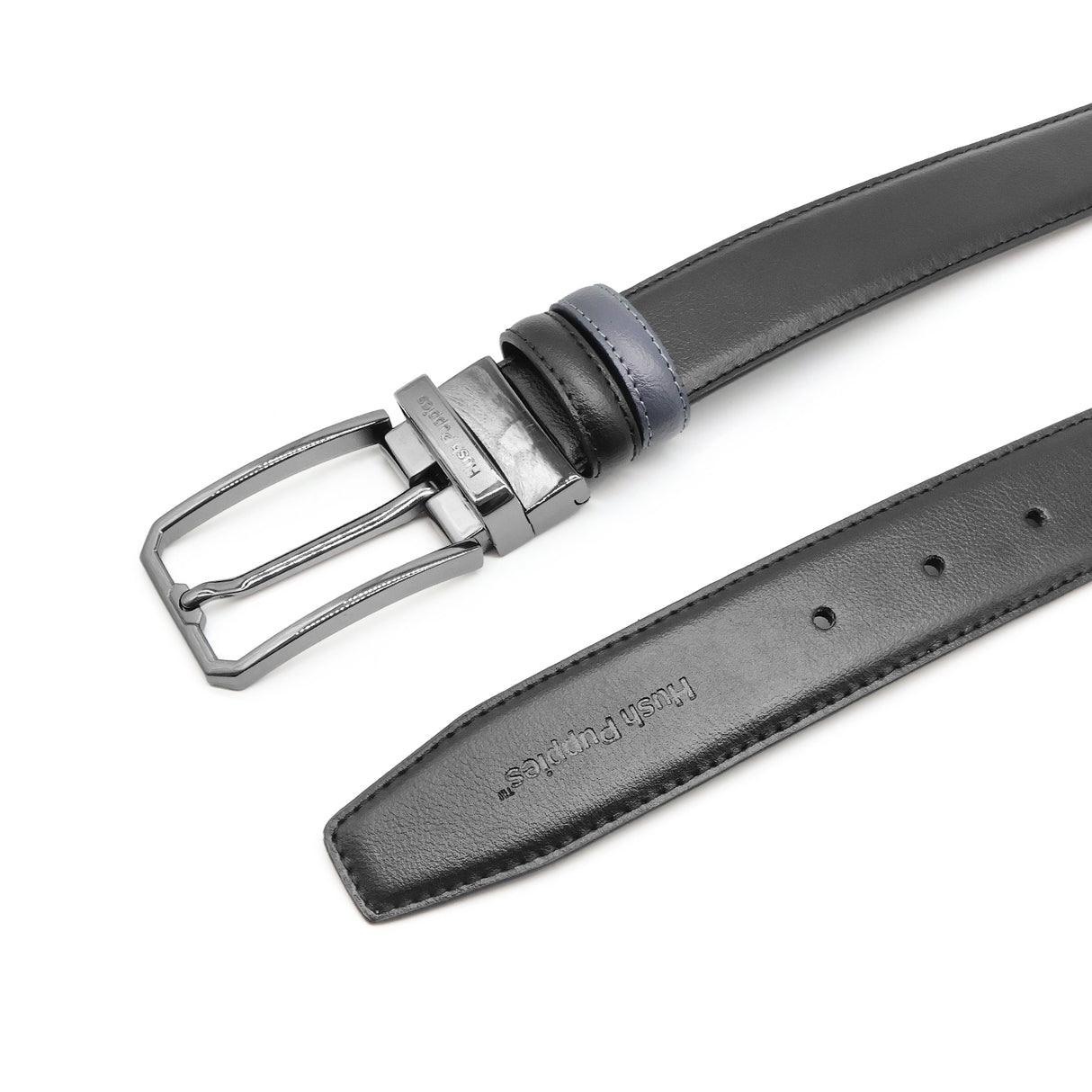 Daniel Pin Clip Reversible Men's Belt - Black & Grey