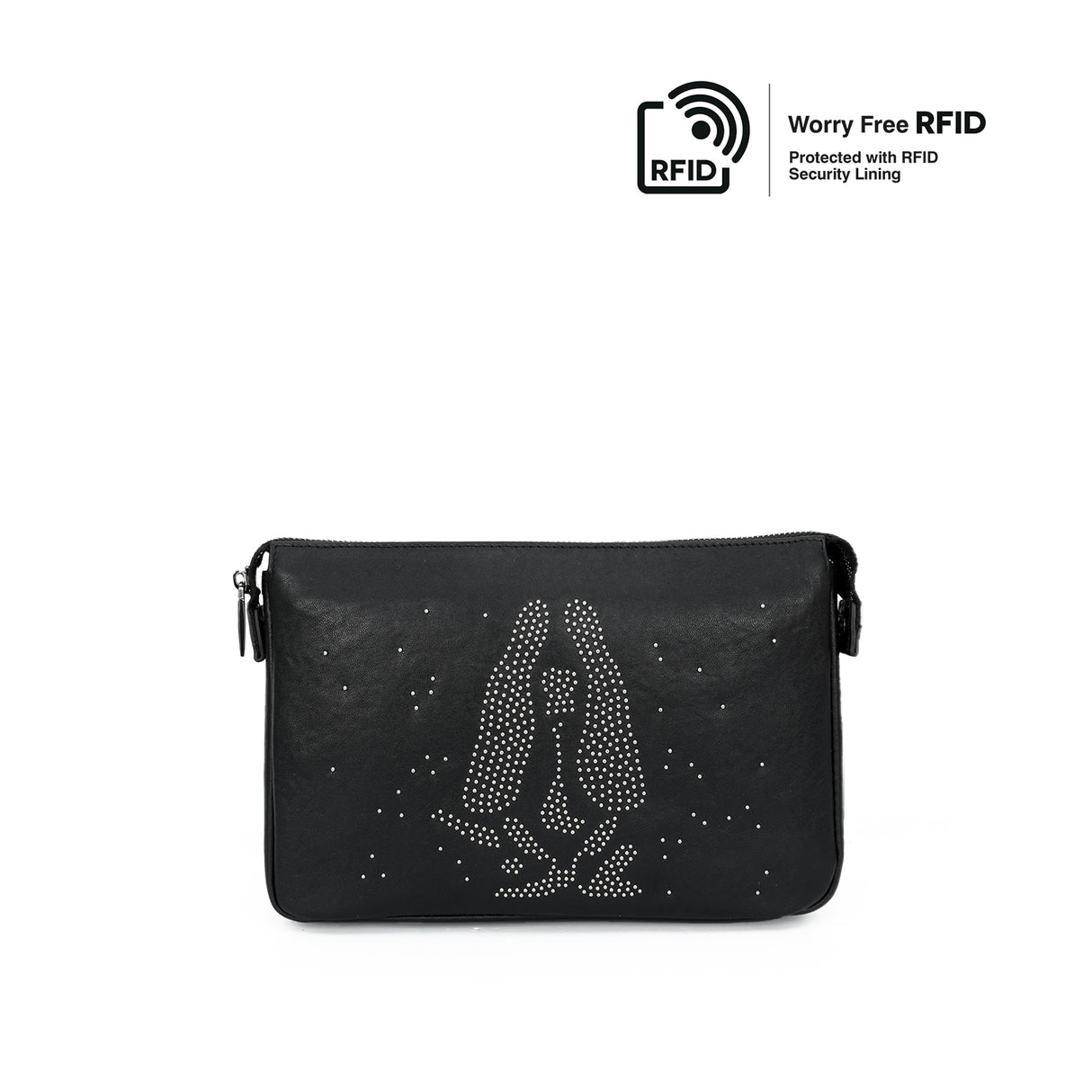 Sparkle Clutch Men's Bag - Black