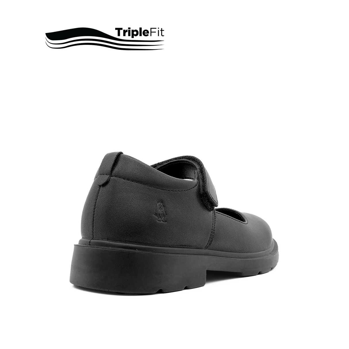 Lily Mary Jane Plain Toe Girl's Shoes - Black Leather