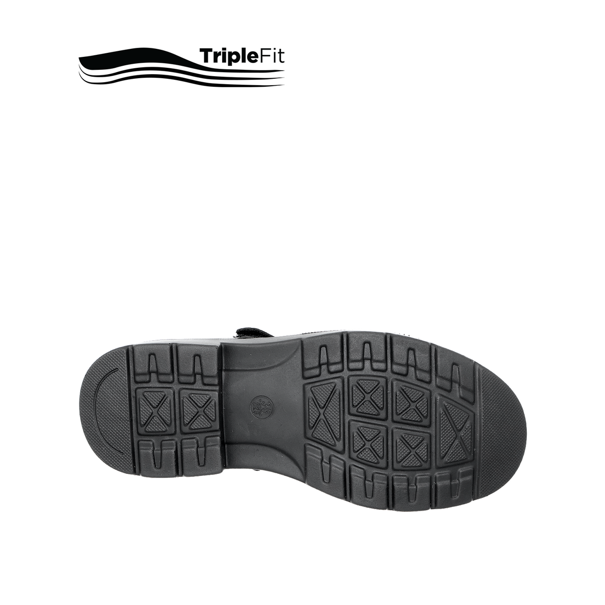 Lily Mary Jane Plain Toe Girl's Shoes - Black Leather