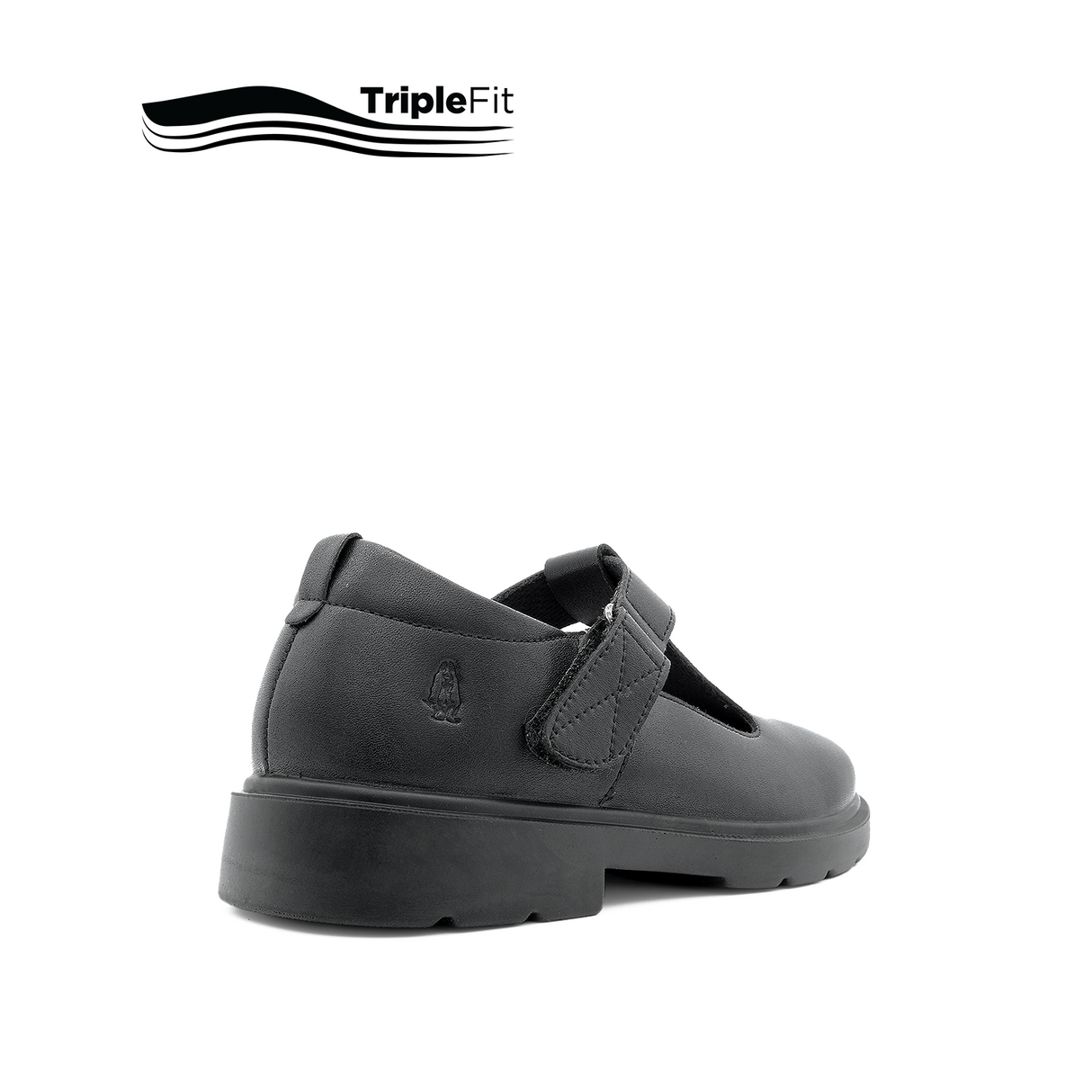 Lily T-Bar Plain Toe Girl's Shoes - Black