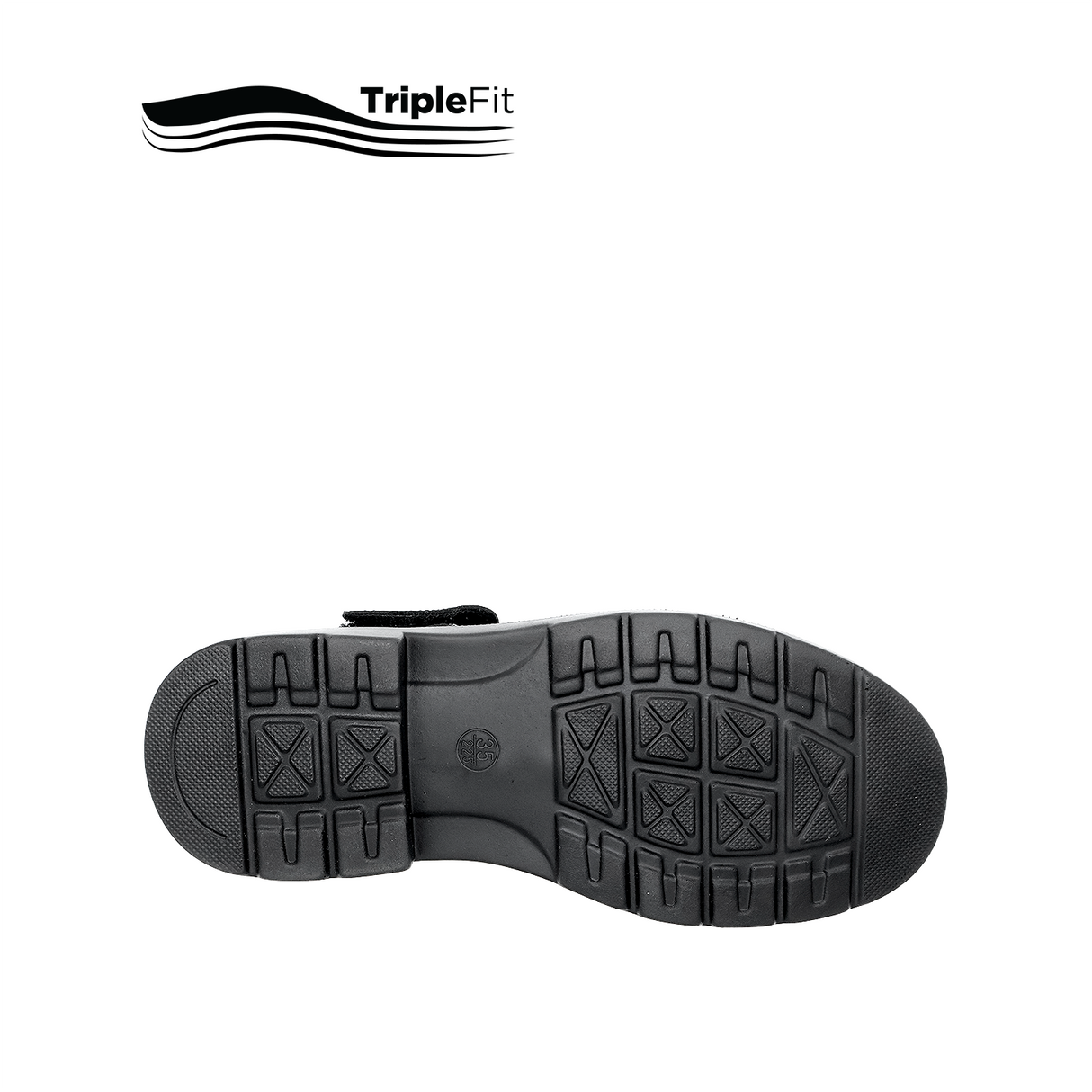 Lily T-Bar Plain Toe Girl's Shoes - Black