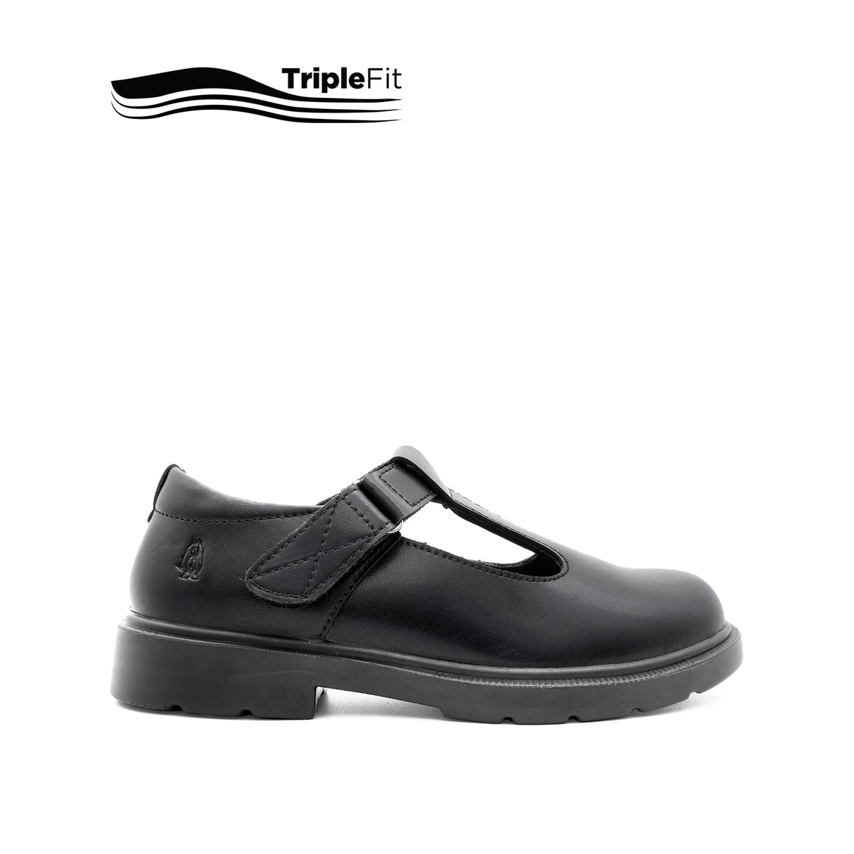 Lily T-Bar Plain Toe Girl's Shoes - Black