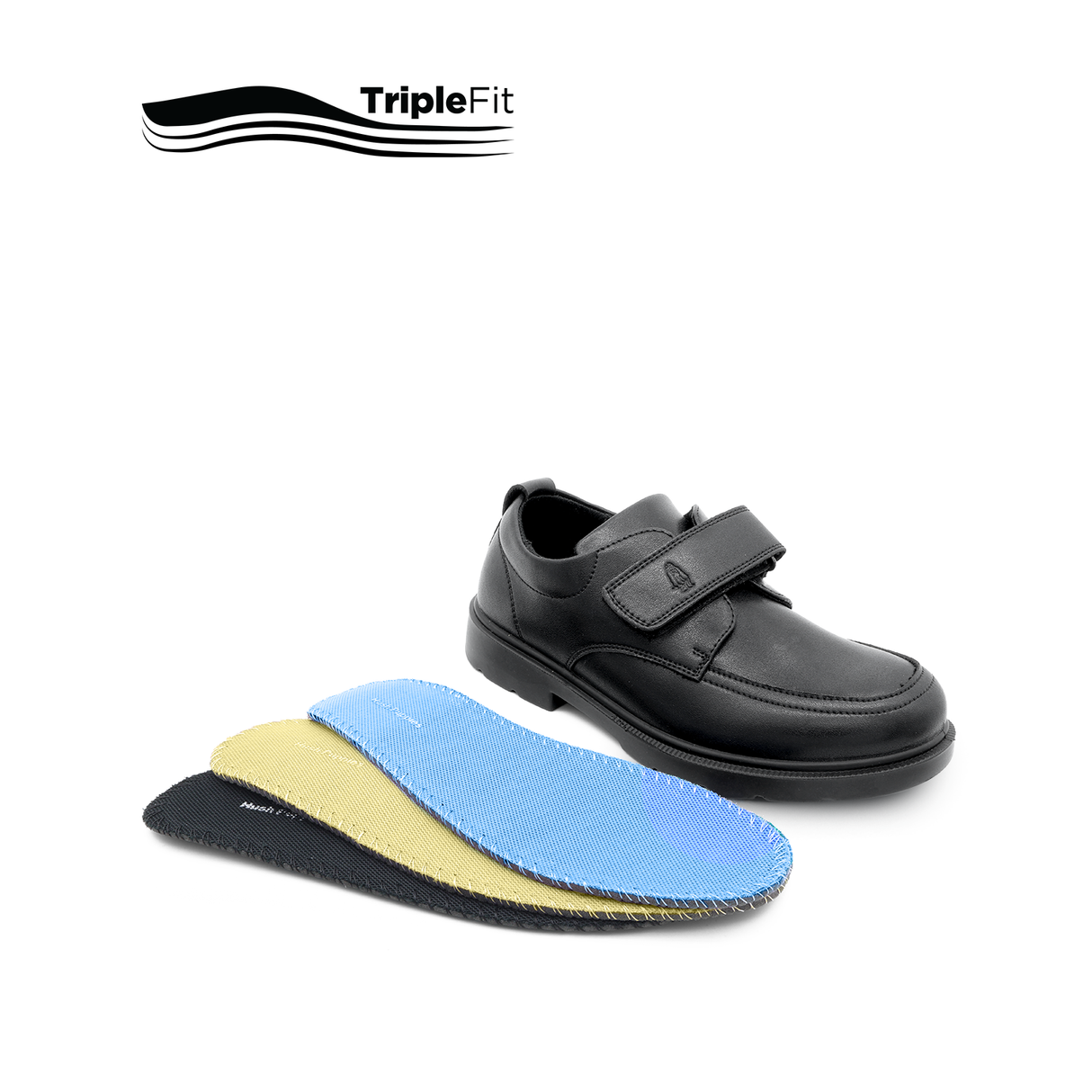 Mylo Slip On Bike Toe Boy's Shoes - Black