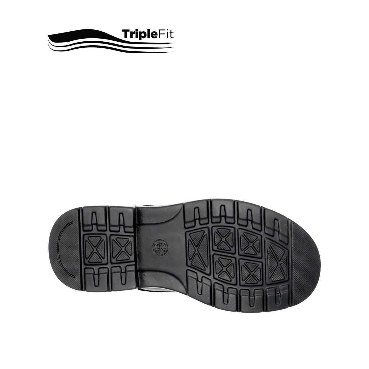 Mylo Slip On Bike Toe Boy's Shoes - Black Leather