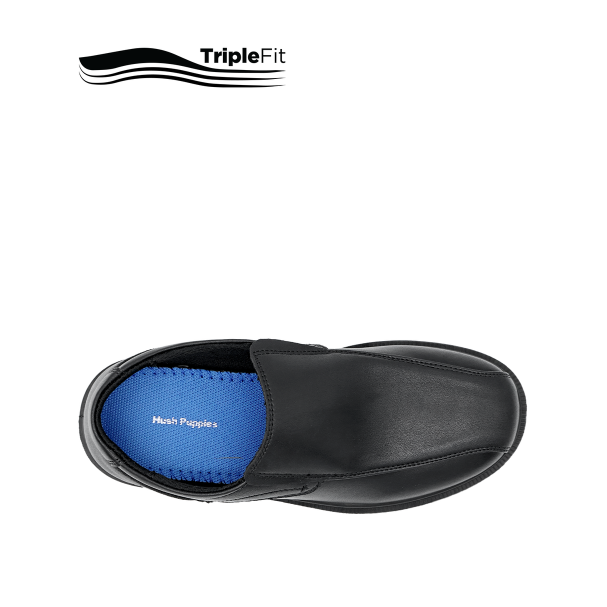 Mylo Lace Up Apron Toe Boy's Shoes - Black