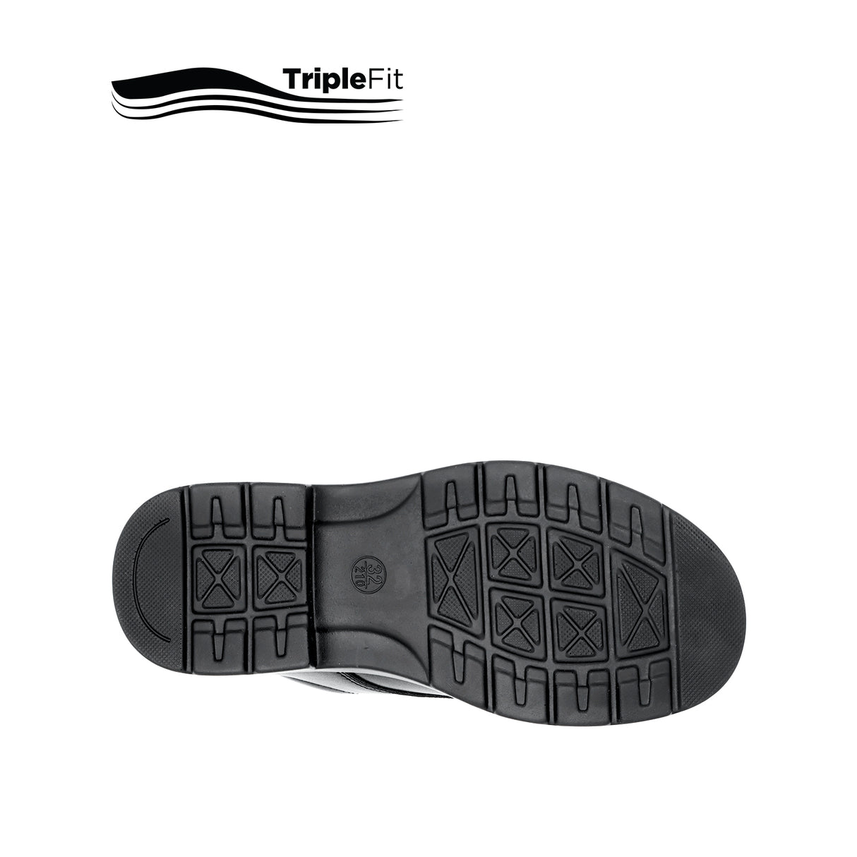 Mylo Velcro Boy's Shoes - Black Leather