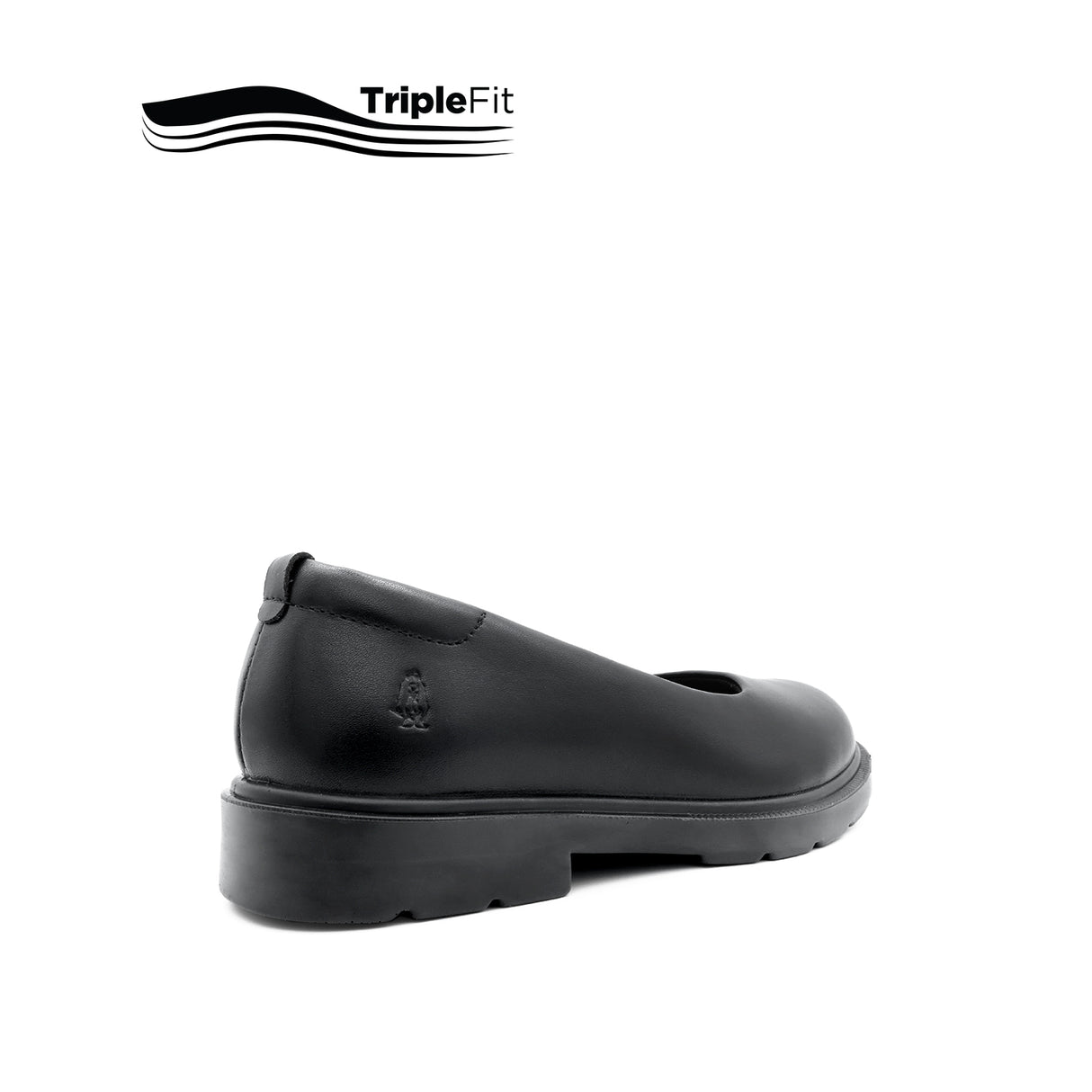 Lily Slip On Girl's Shoes - Black Leather