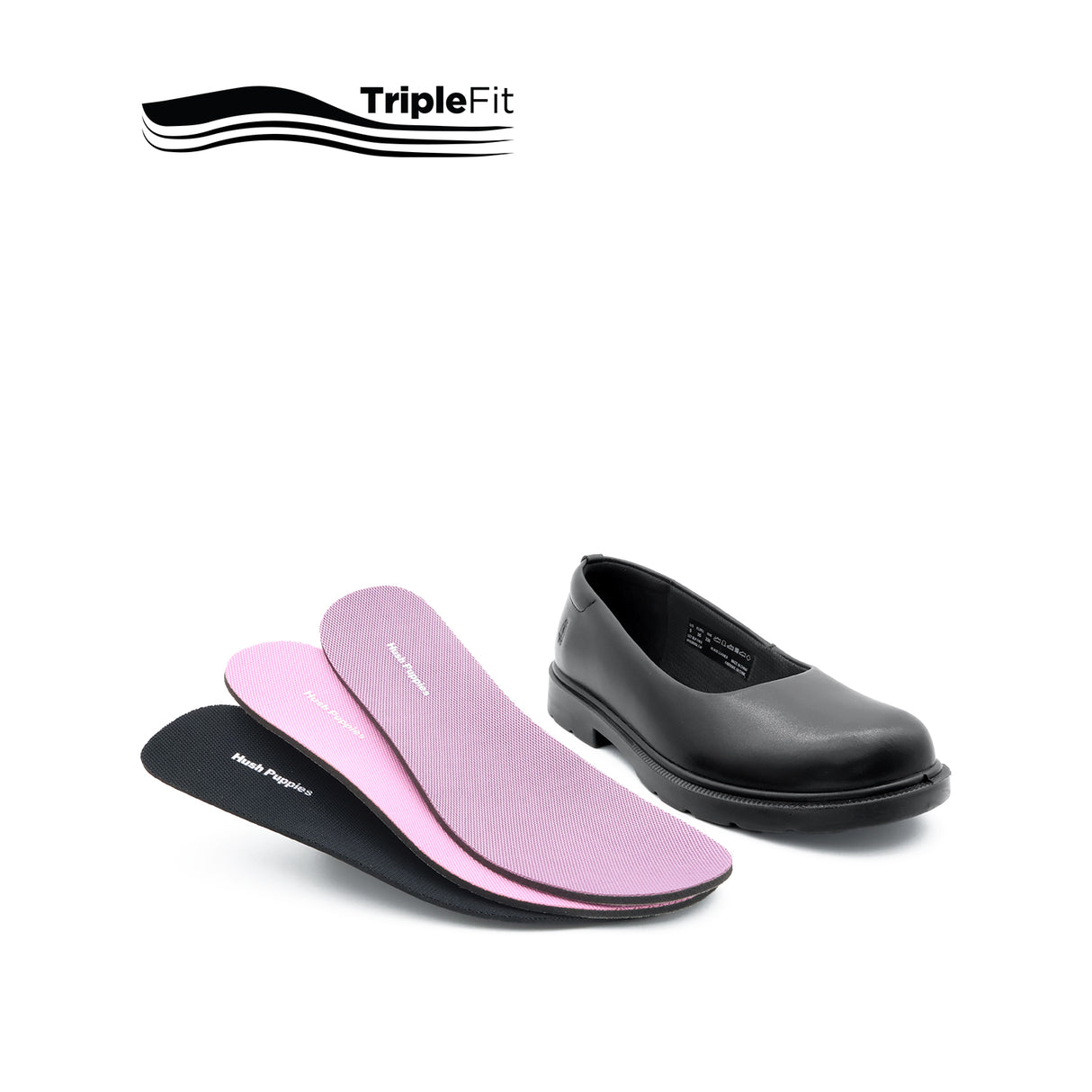 Lily Slip On Girl's Shoes - Black Leather