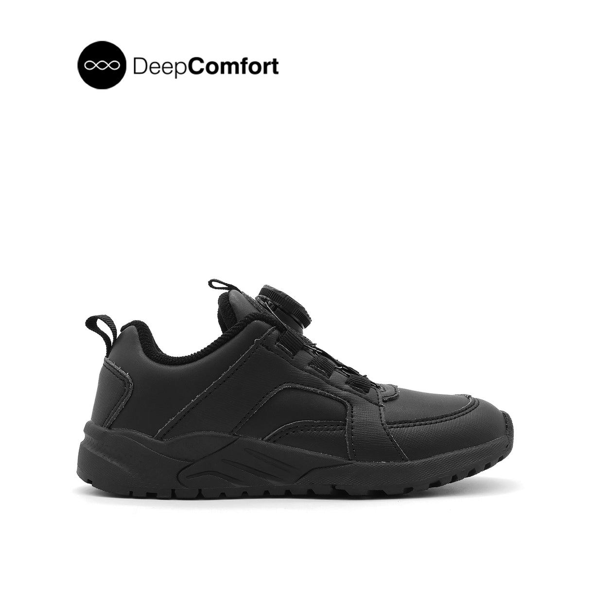 James Boa Boy's Shoes - Black Leather