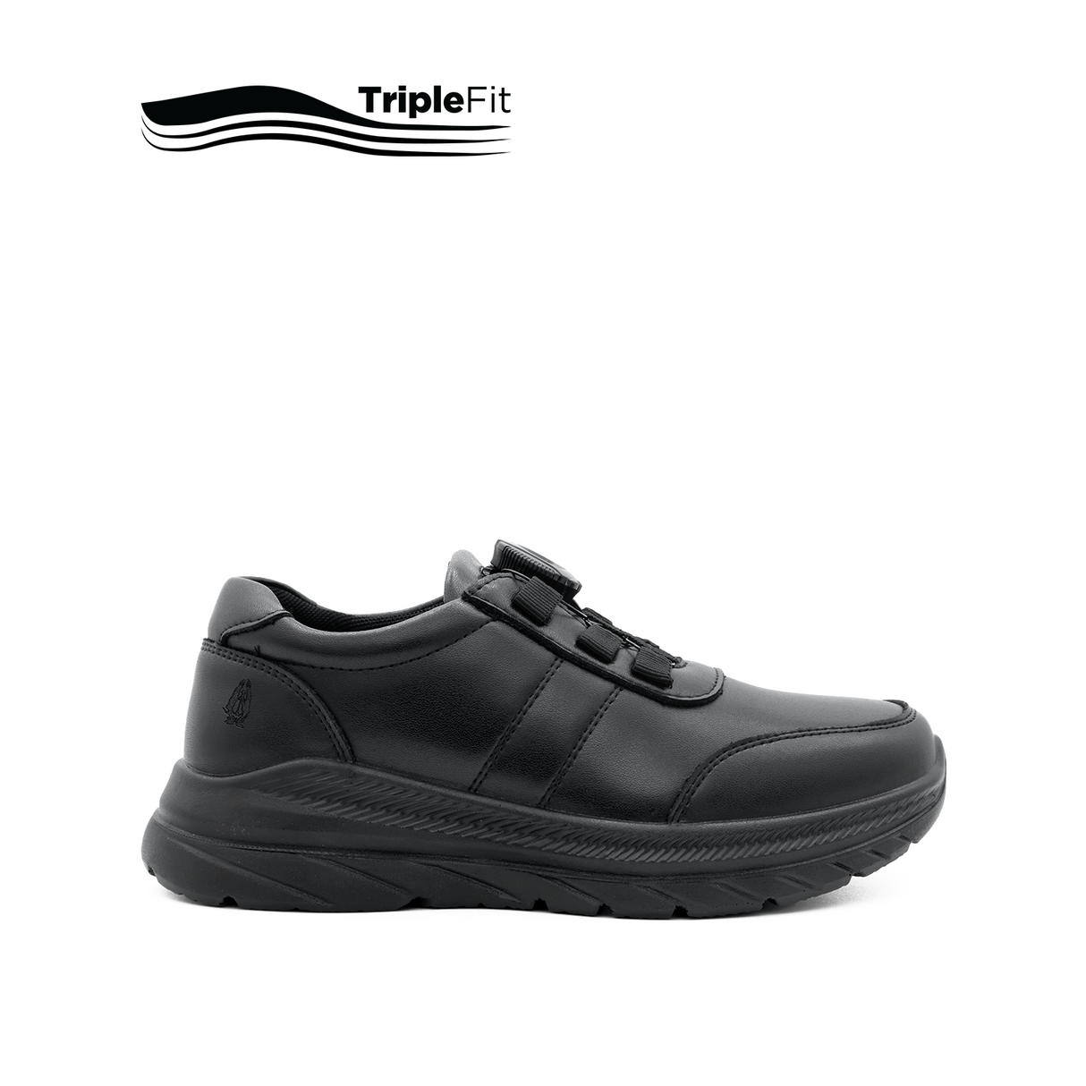Liam Boa Boy's Shoes - Black Leather
