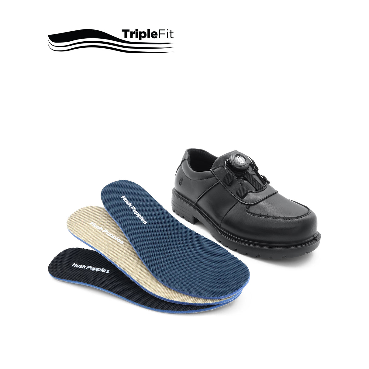 Peter Boa Boy's Shoes - Black Leather
