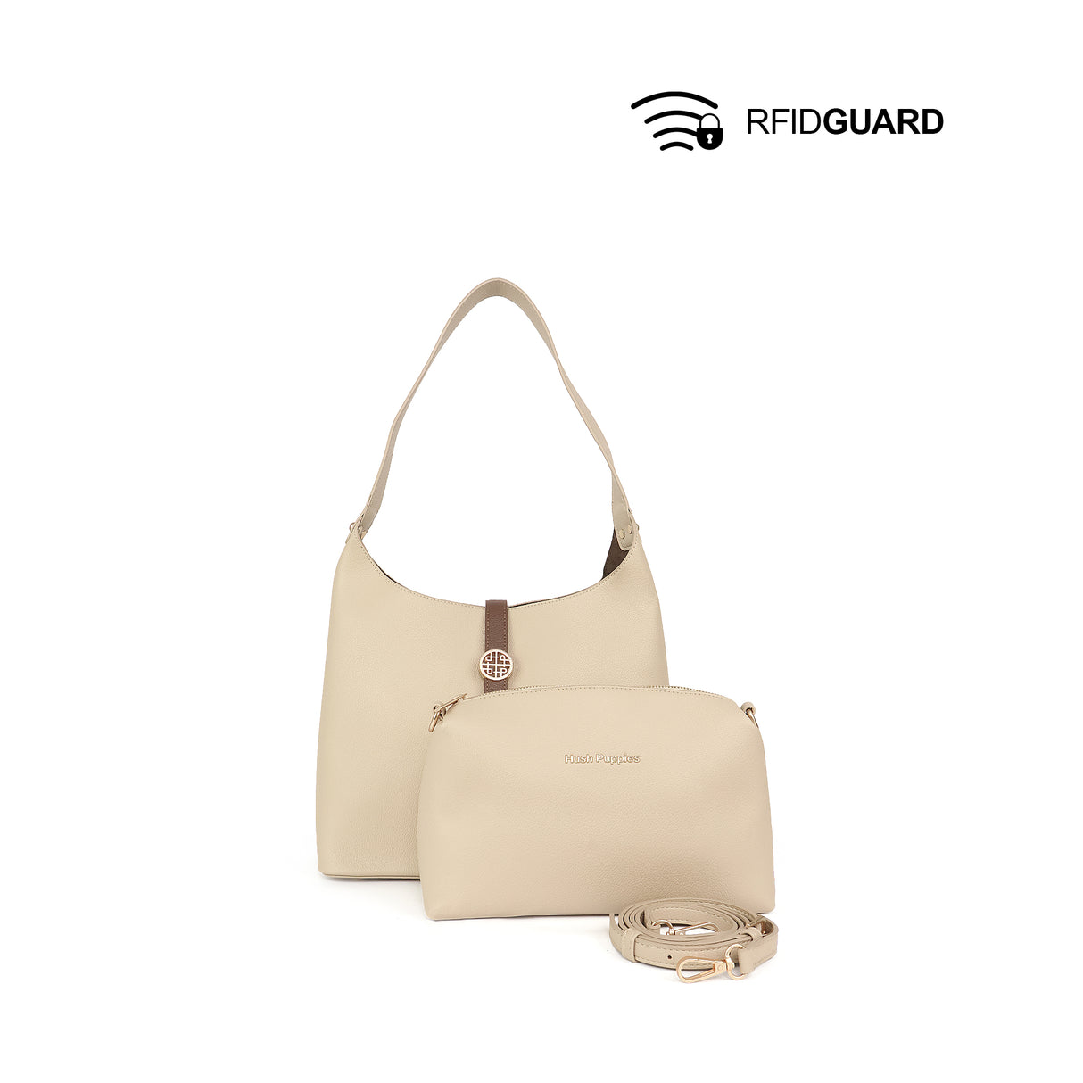 Enid Shoulder Women's Bag - Taupe
