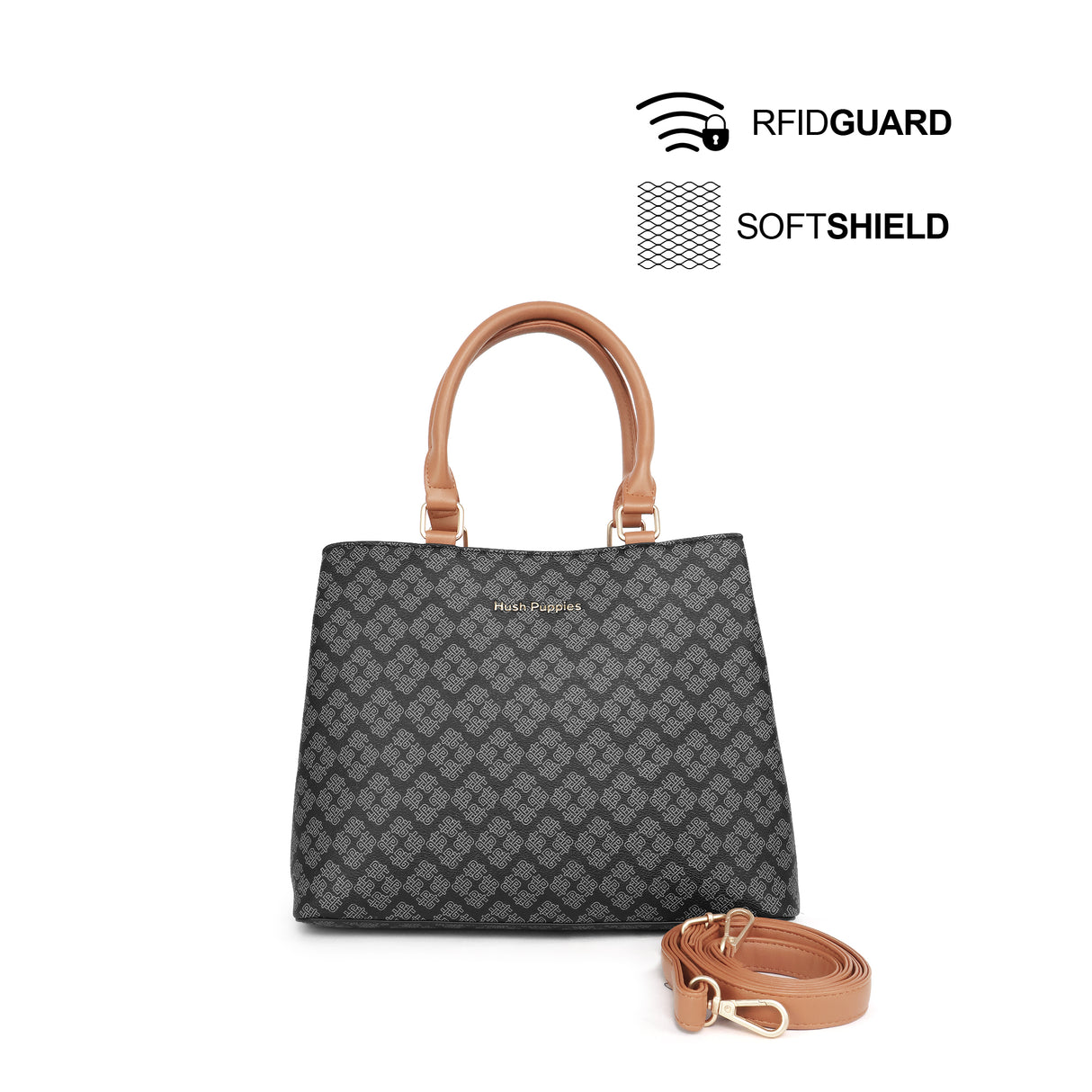 Elara Satchel Women's Bag - Black Hush Puppies Philippines