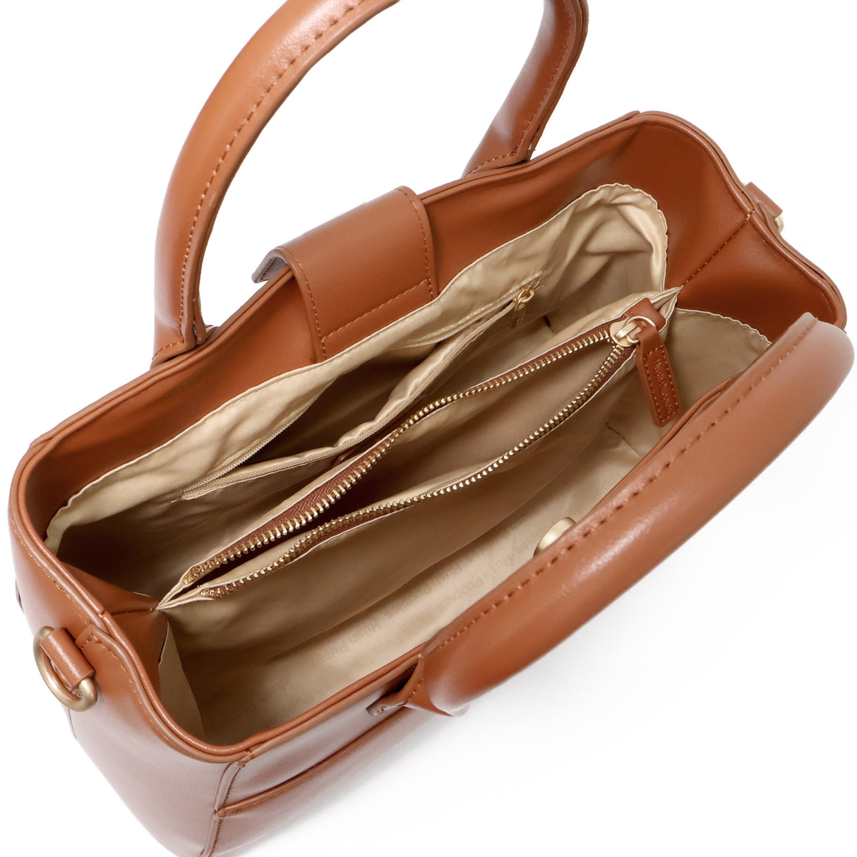 Amila Satchel Women's Bag - Tan/Brown
