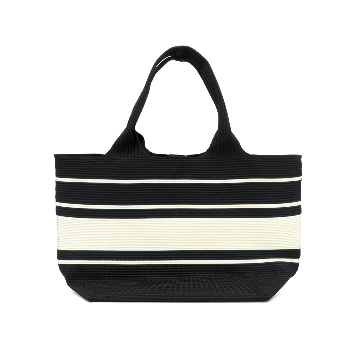 Claudia Knit Tote Women's Bag - Black/Beige