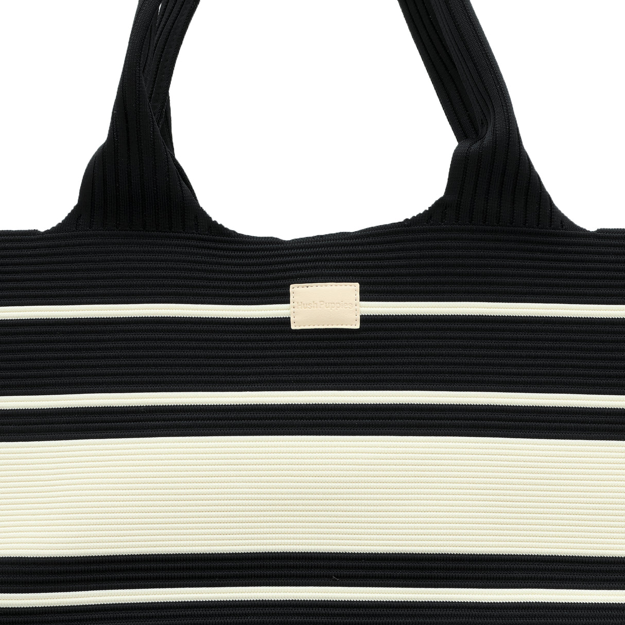 Claudia Knit Tote Women's Bag - Black/Beige