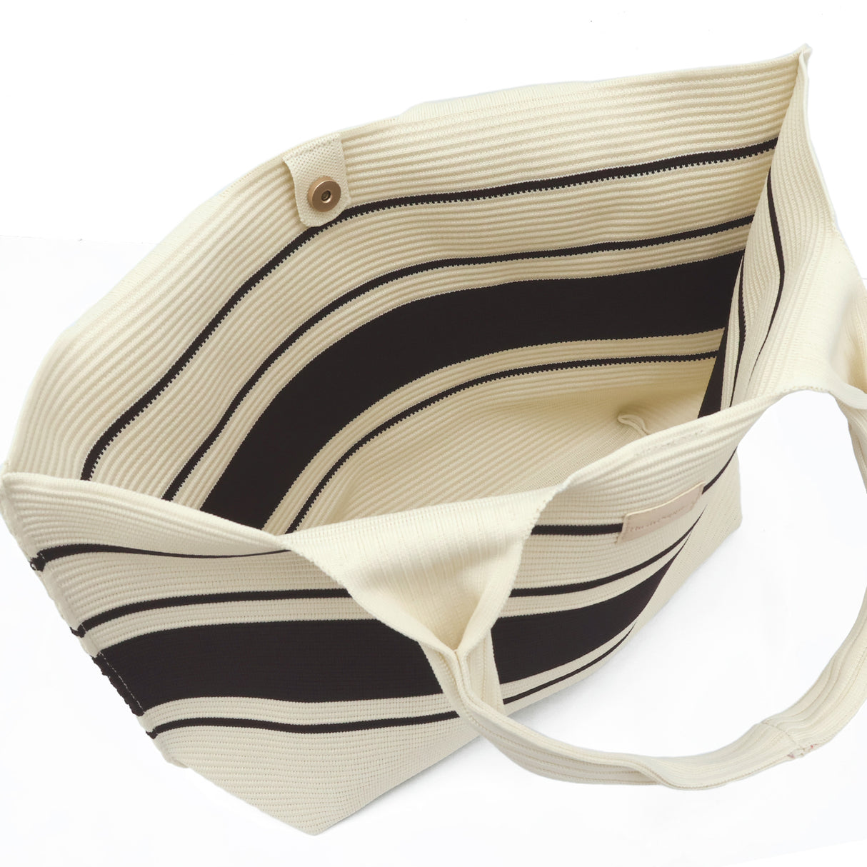 Claudia Knit Tote Women's Bag - Beige/Dark Brown