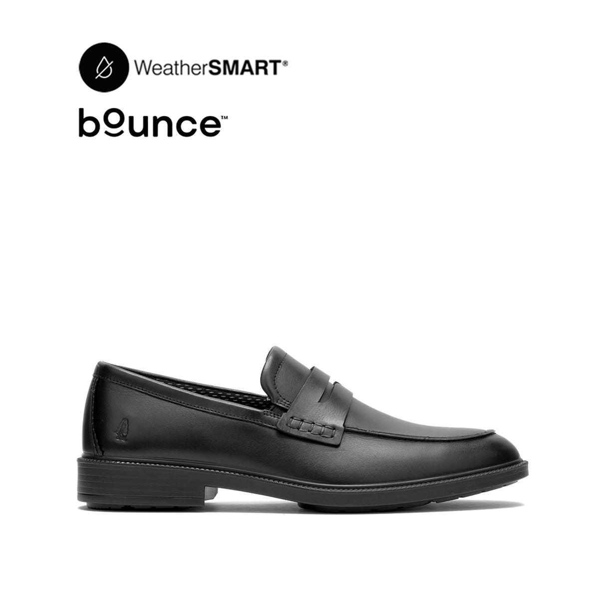 Banker Penny Loafer Men's Shoes - Bold Black Leather