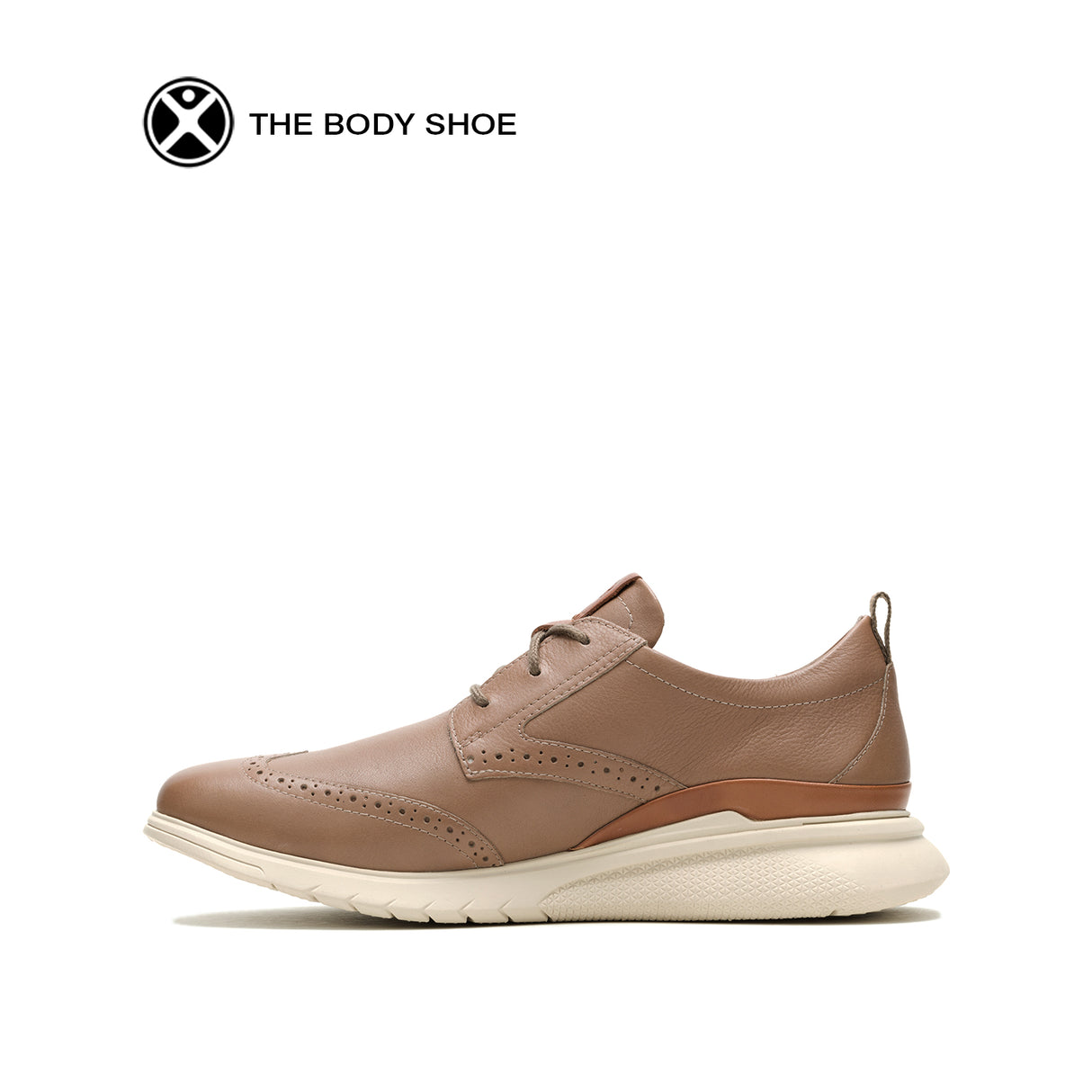 Advance Wingtip Men's Shoes - Fossil Leather