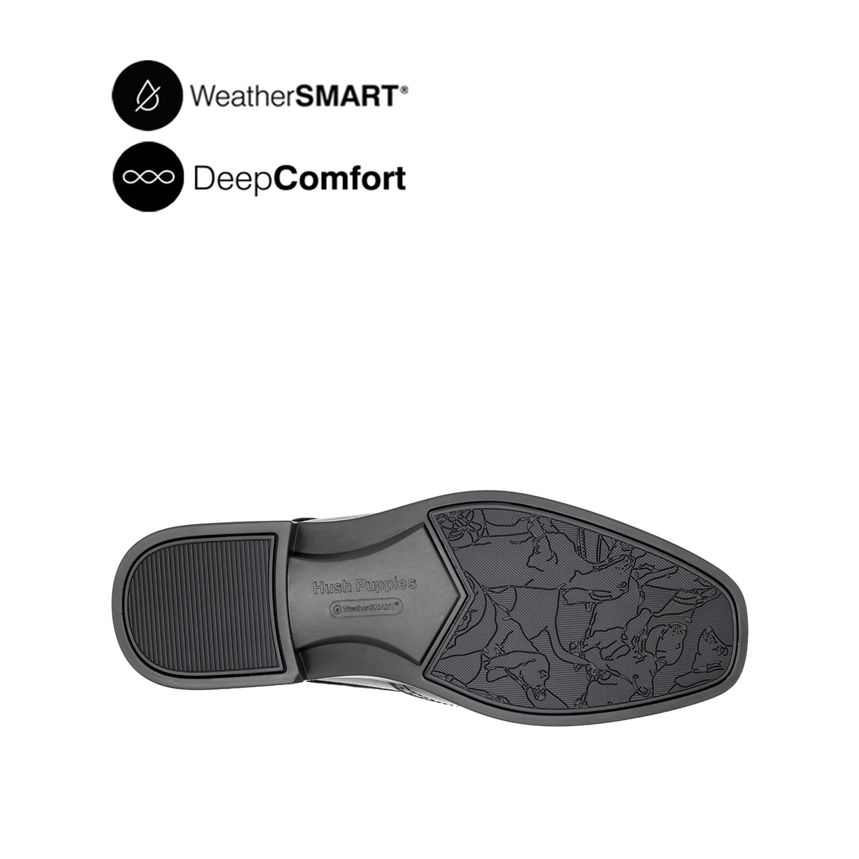 Pierre Lace Up Wing Tip Men's Shoes- Black Leather Waterproof