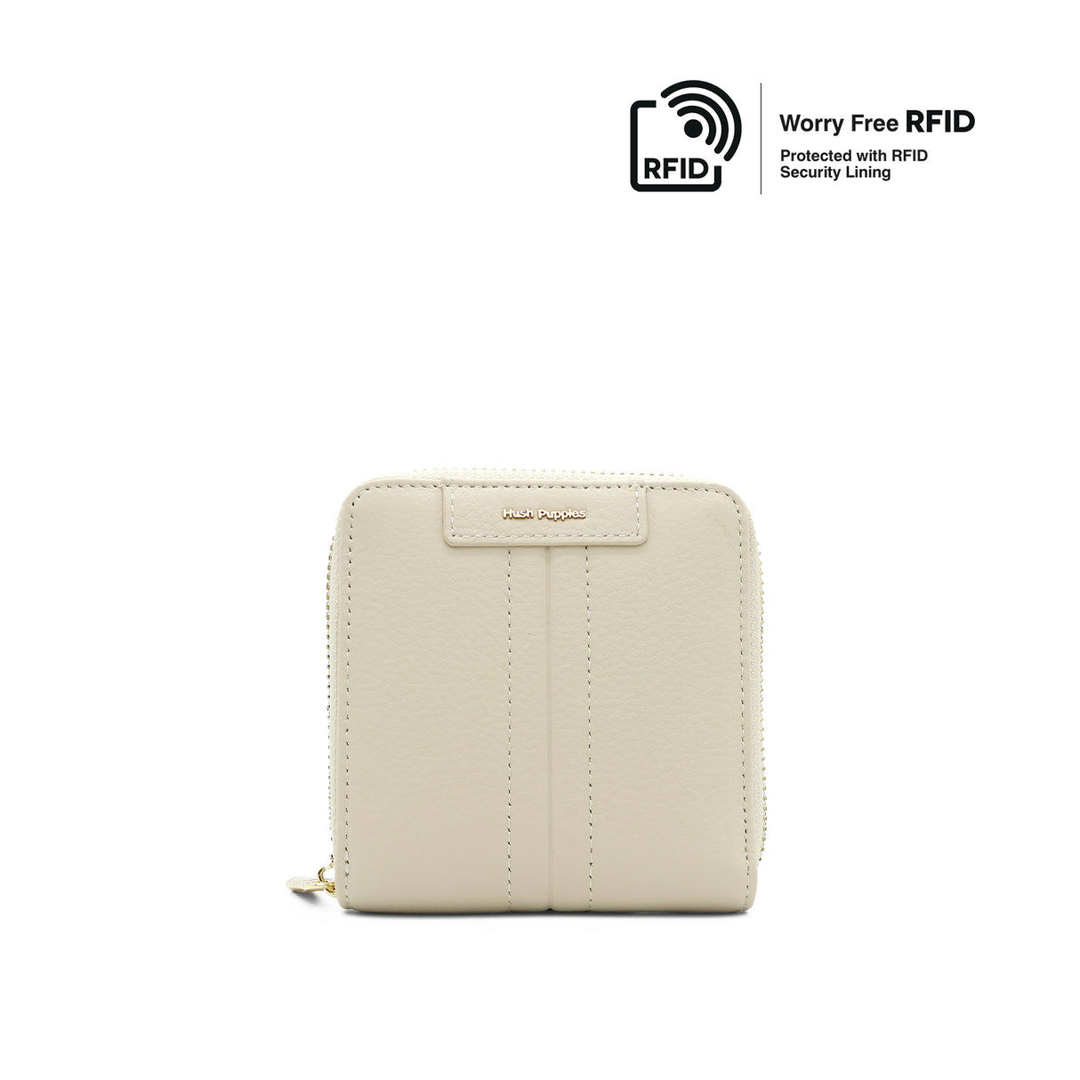 Cynthia Short Zip Women's Wallet - Beige