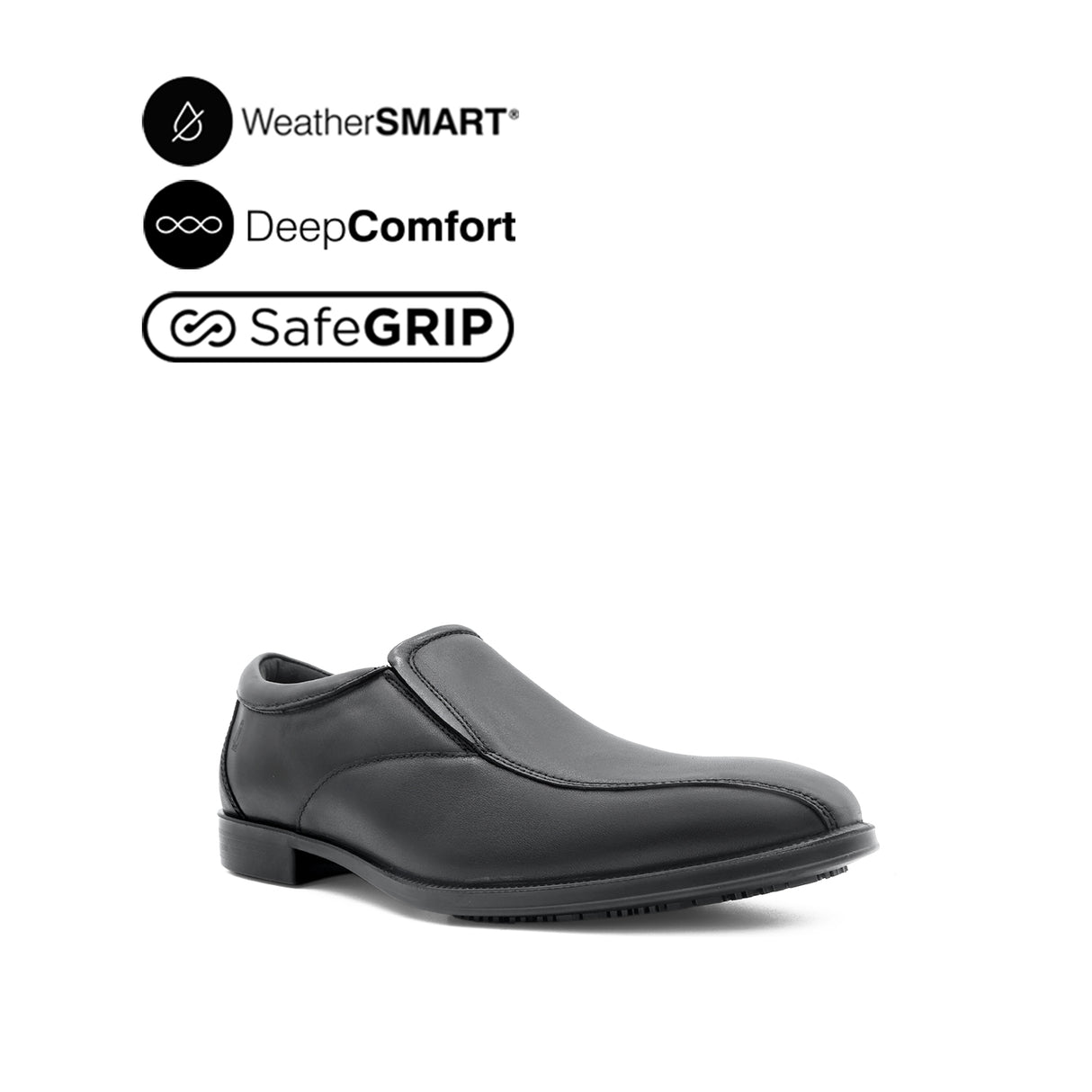 Otom Slip On BT Men's Shoes - Black Leather WP