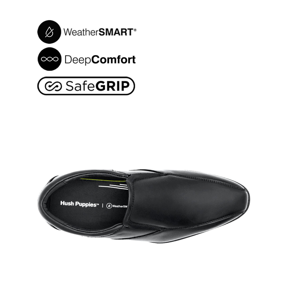 Otom Slip On BT Men's Shoes - Black Leather WP