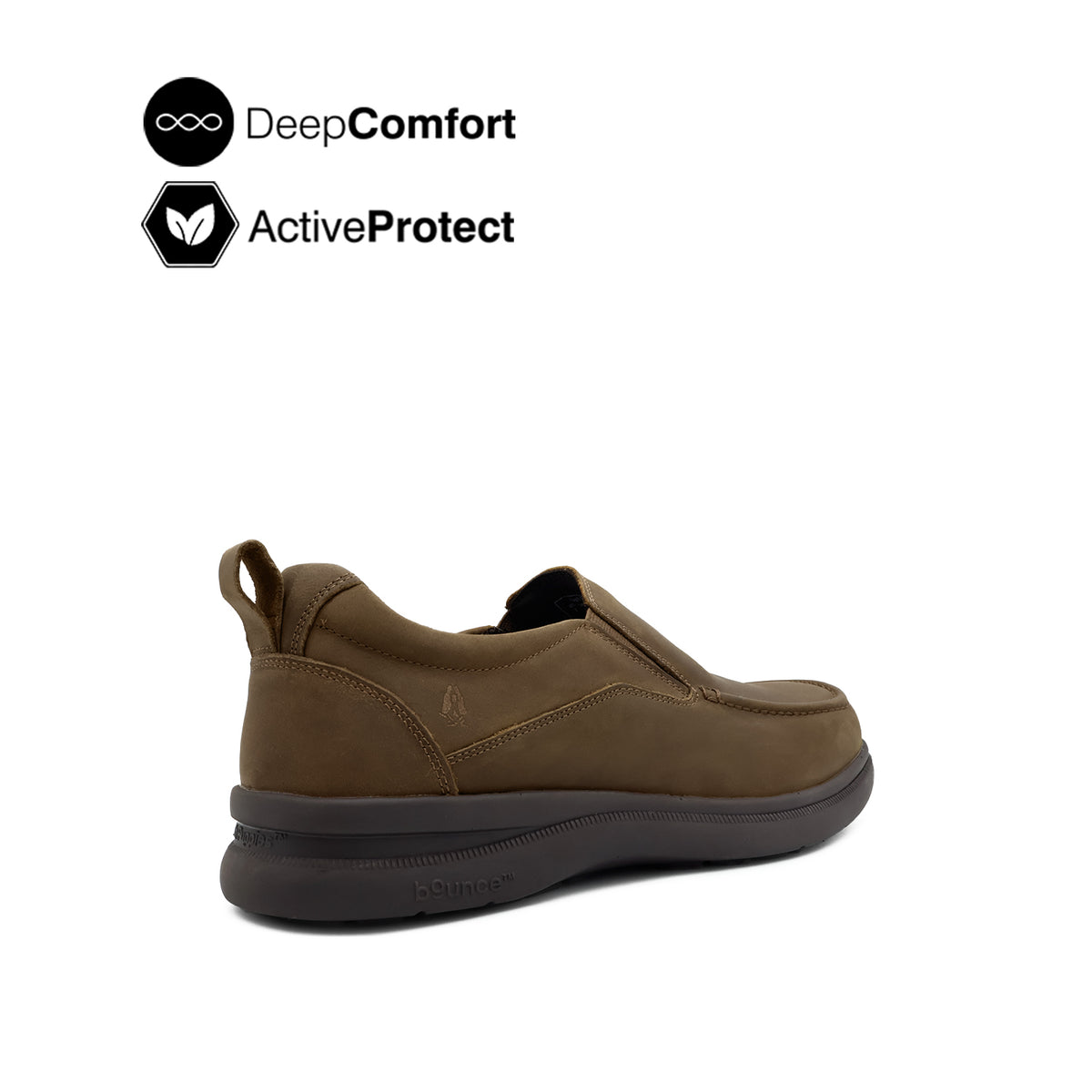Tanveer Venetian Men's Shoes - Brown Nubuck Leather Hush Puppies Philippines