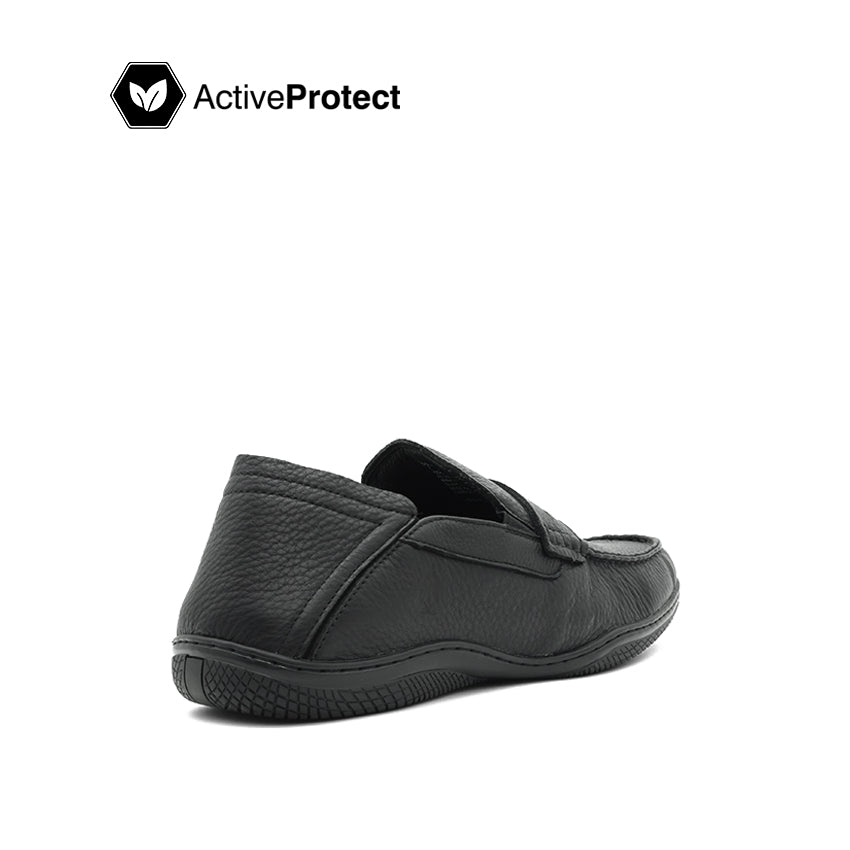 Jalen Penny Men's Shoes - Black Tumbled Leather