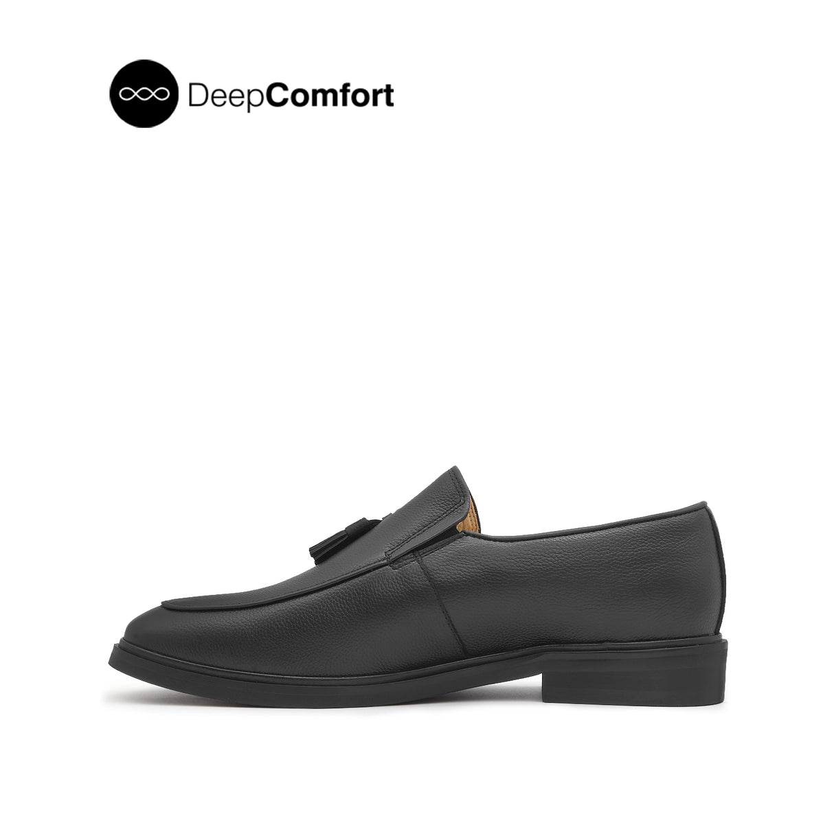 Nunzio Tassel Men's Shoes - Black Leather