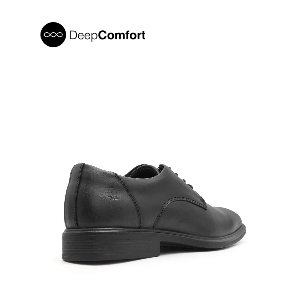 Osrik Lace Up Plain Toe Men's Shoes -Black Leather