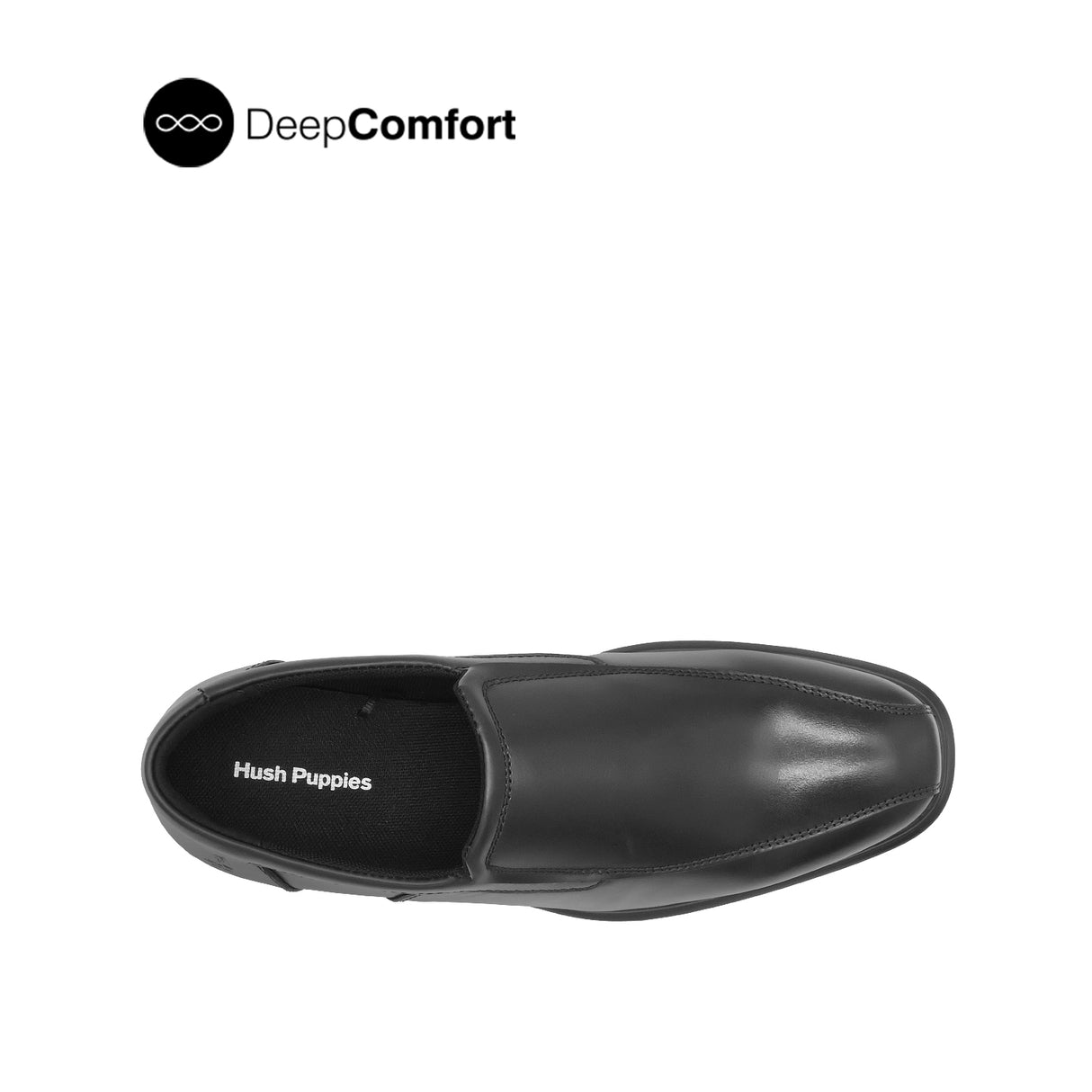 Osrik Slip On Bike Toe Men's Shoes -Black Leather