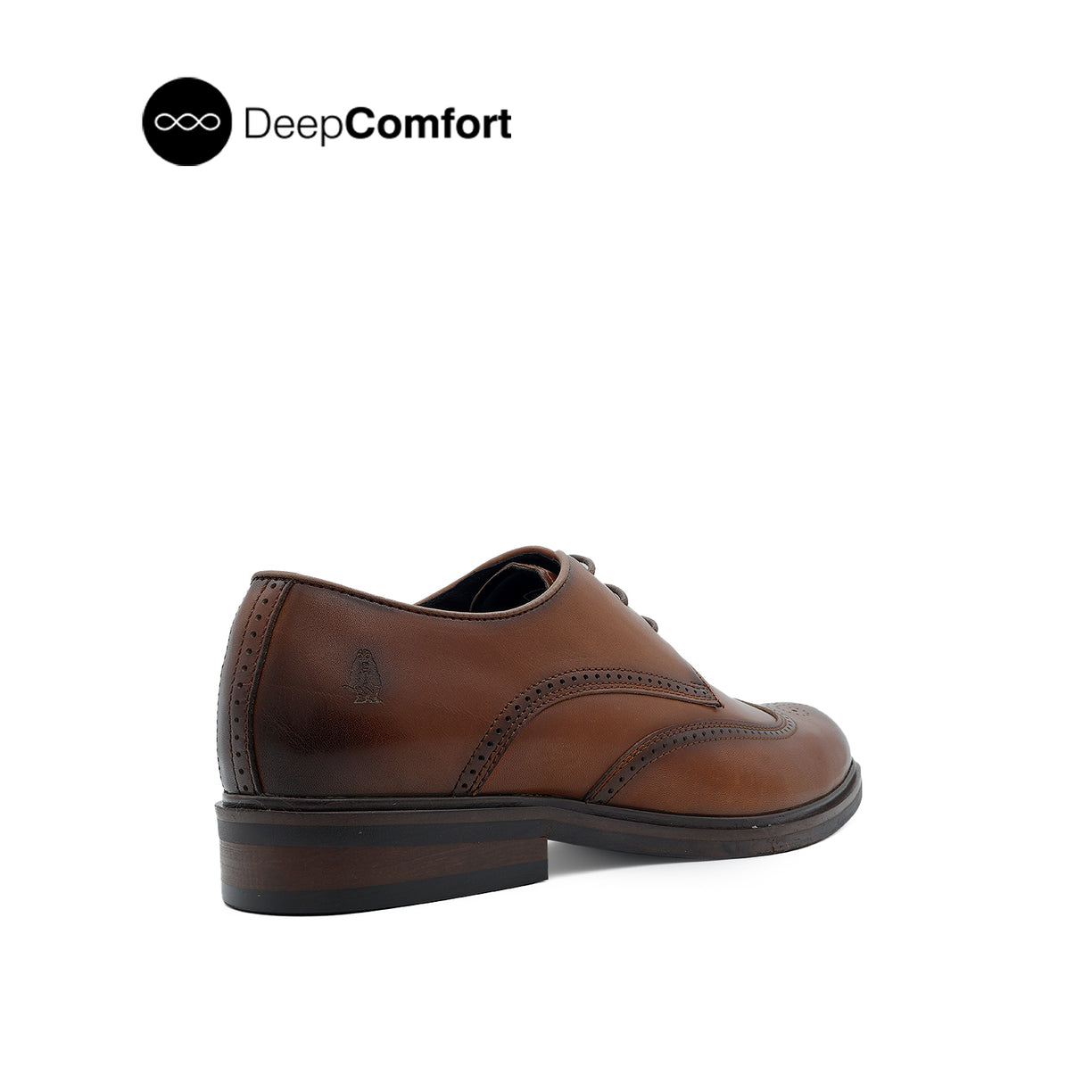 Nunzio Lace Up Wing Tip Men's Shoes - Tan Leather