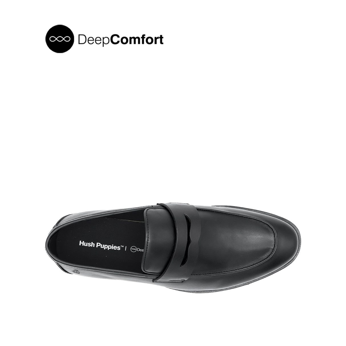 Nunzio Slip On Penny Men's Shoes - Black Leather