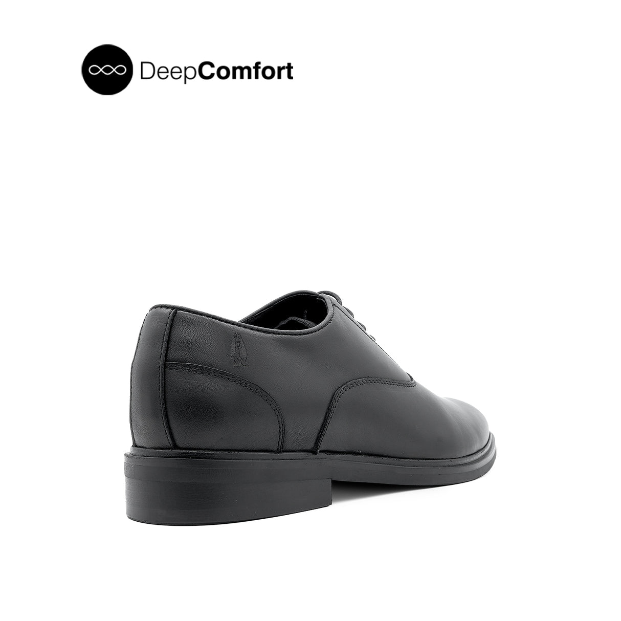 Nunzio Lace Up Plain Toe Men's Shoes - Black Leather