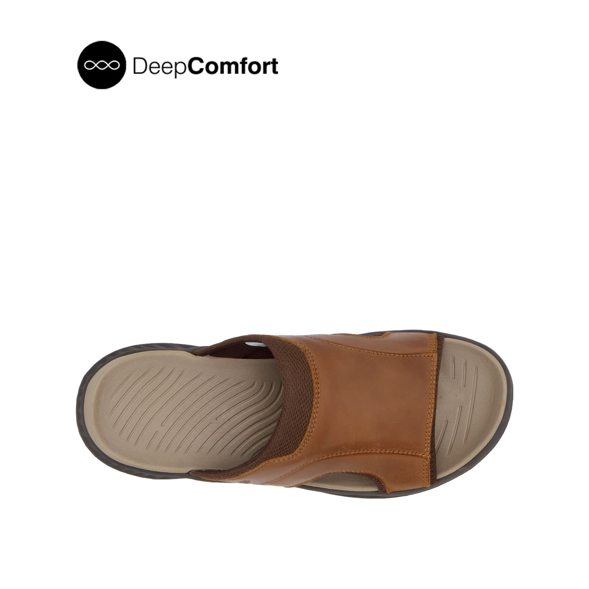 Rush Slides Men's Sandals - Tan Tumbled Leather