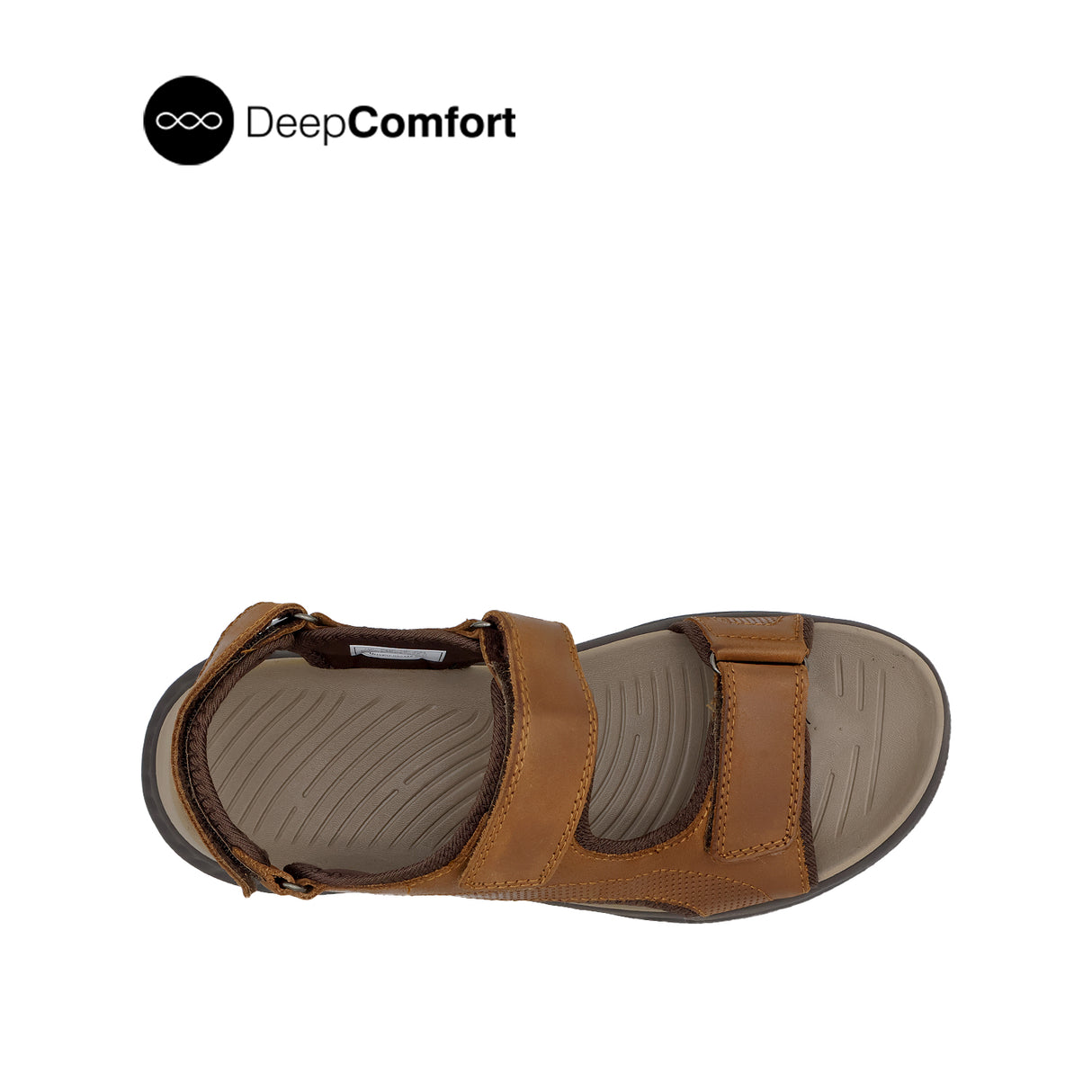 Rush Backstrap Men's Sandals - Tan Tumbled Leather