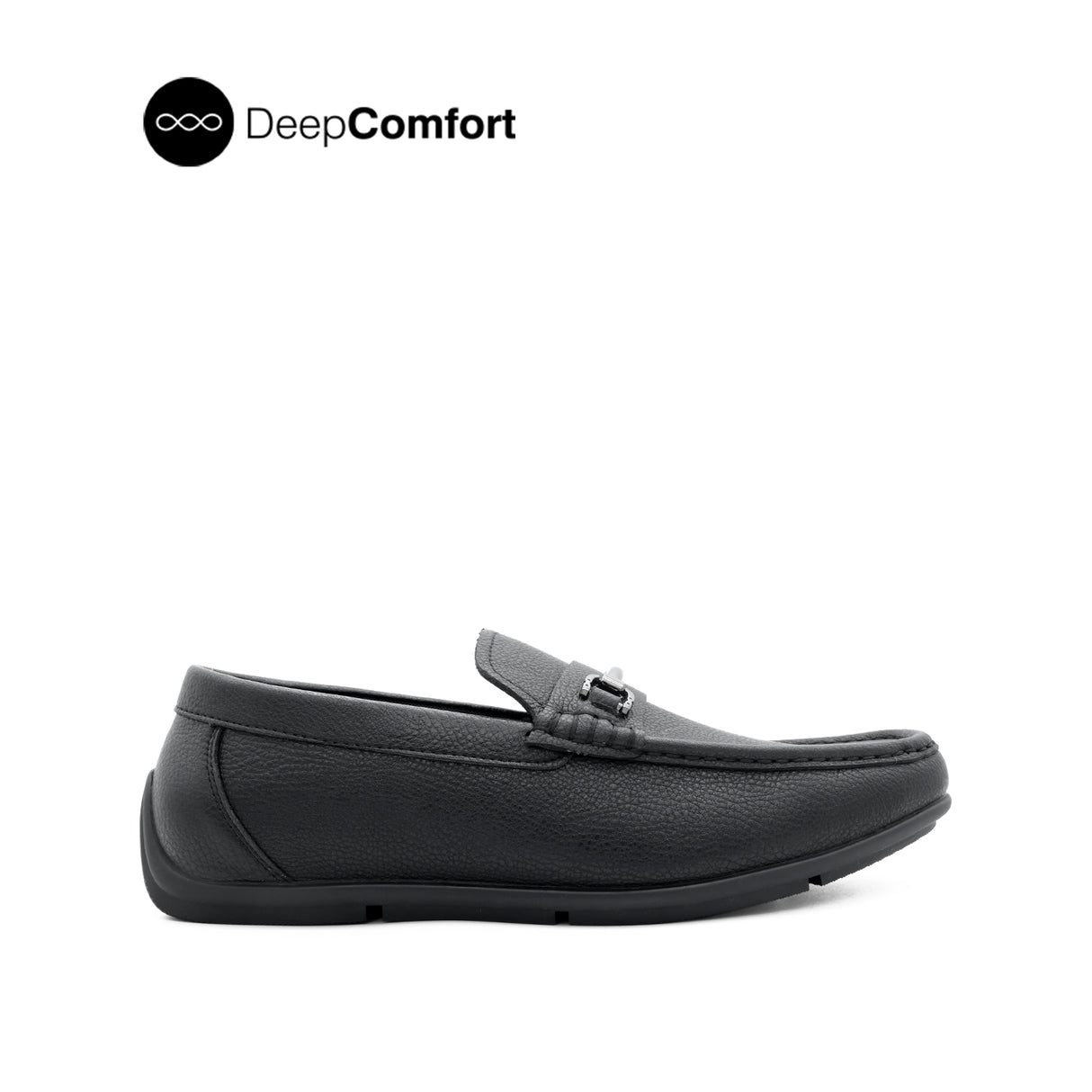 Schylar Metal Bit Men's Shoes - Black Leather