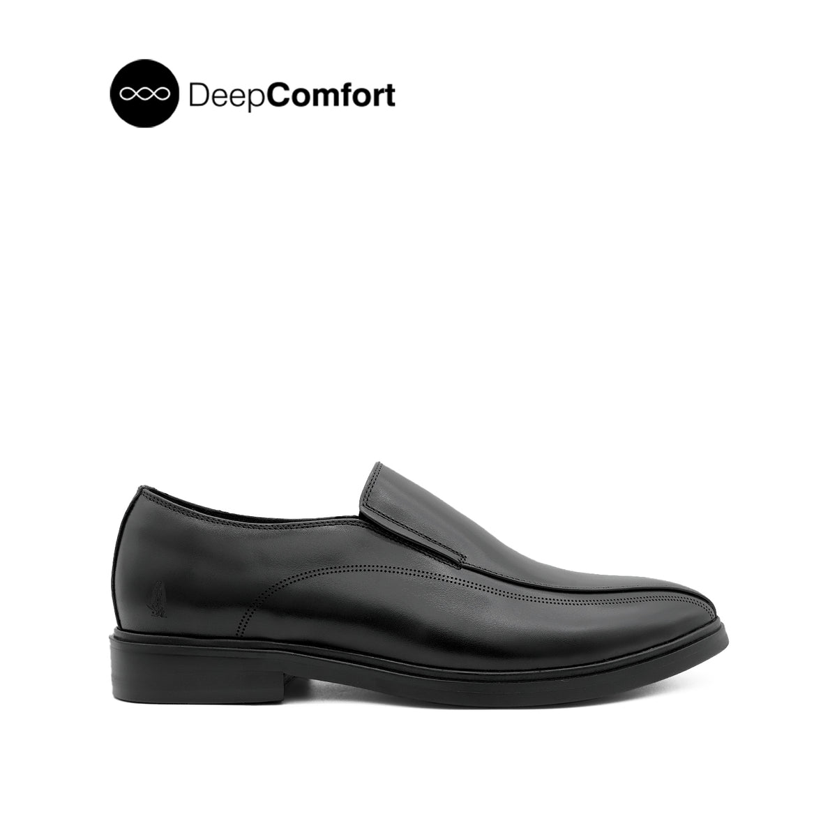 Nunzio Slip On BT Men's Shoes - Black Leather Hush Puppies Philippines