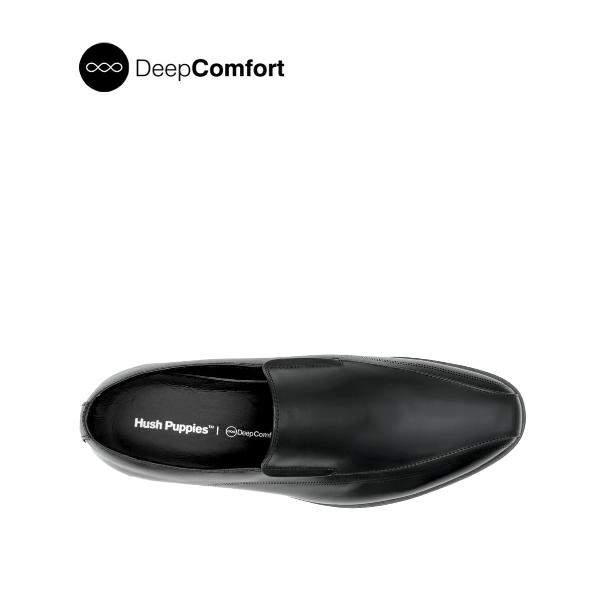 Nunzio Slip On BT Men's Shoes - Black Leather Hush Puppies Philippines