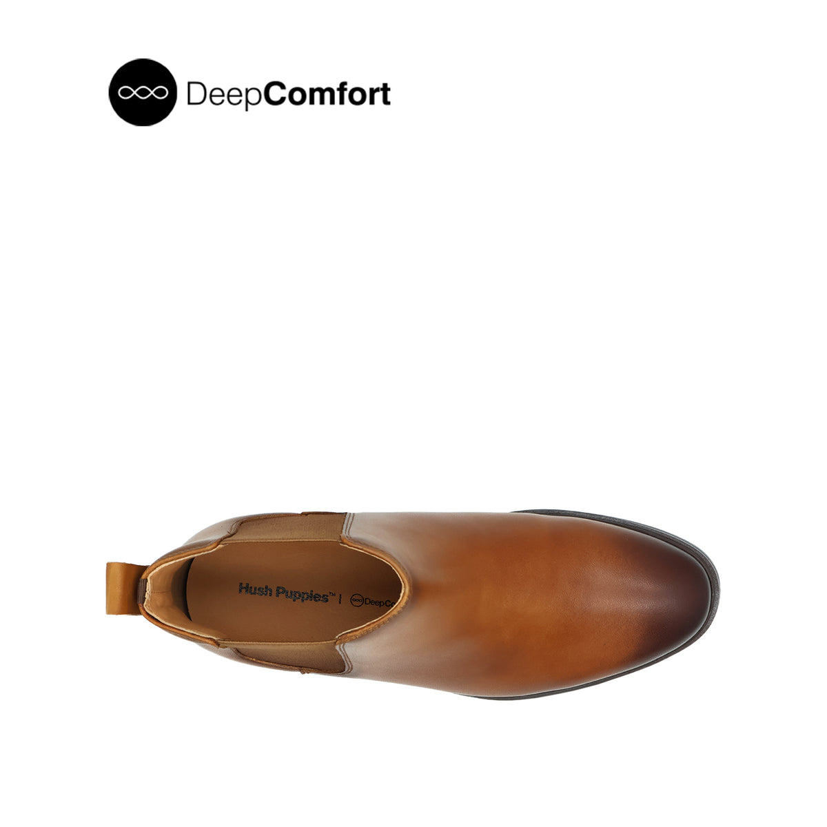 Nunzio Chelsea PT Men's Boots - Deep Tan Leather Hush Puppies Philippines