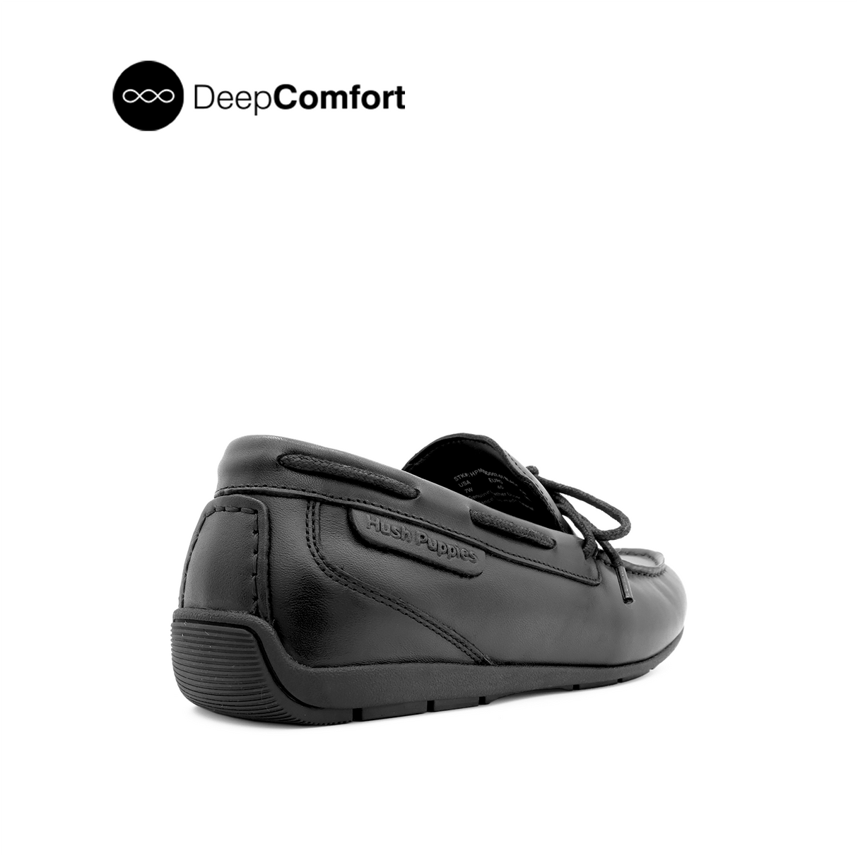 Raven Slip On Tie Men's Shoes - Black Leather