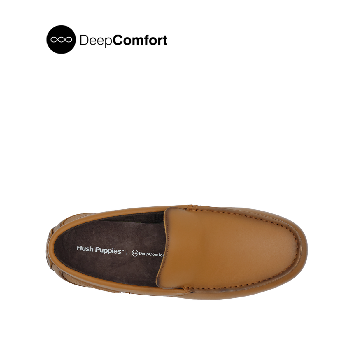 Raven Slip On Mocc Toe Men's Shoes - Dark Tan Leather