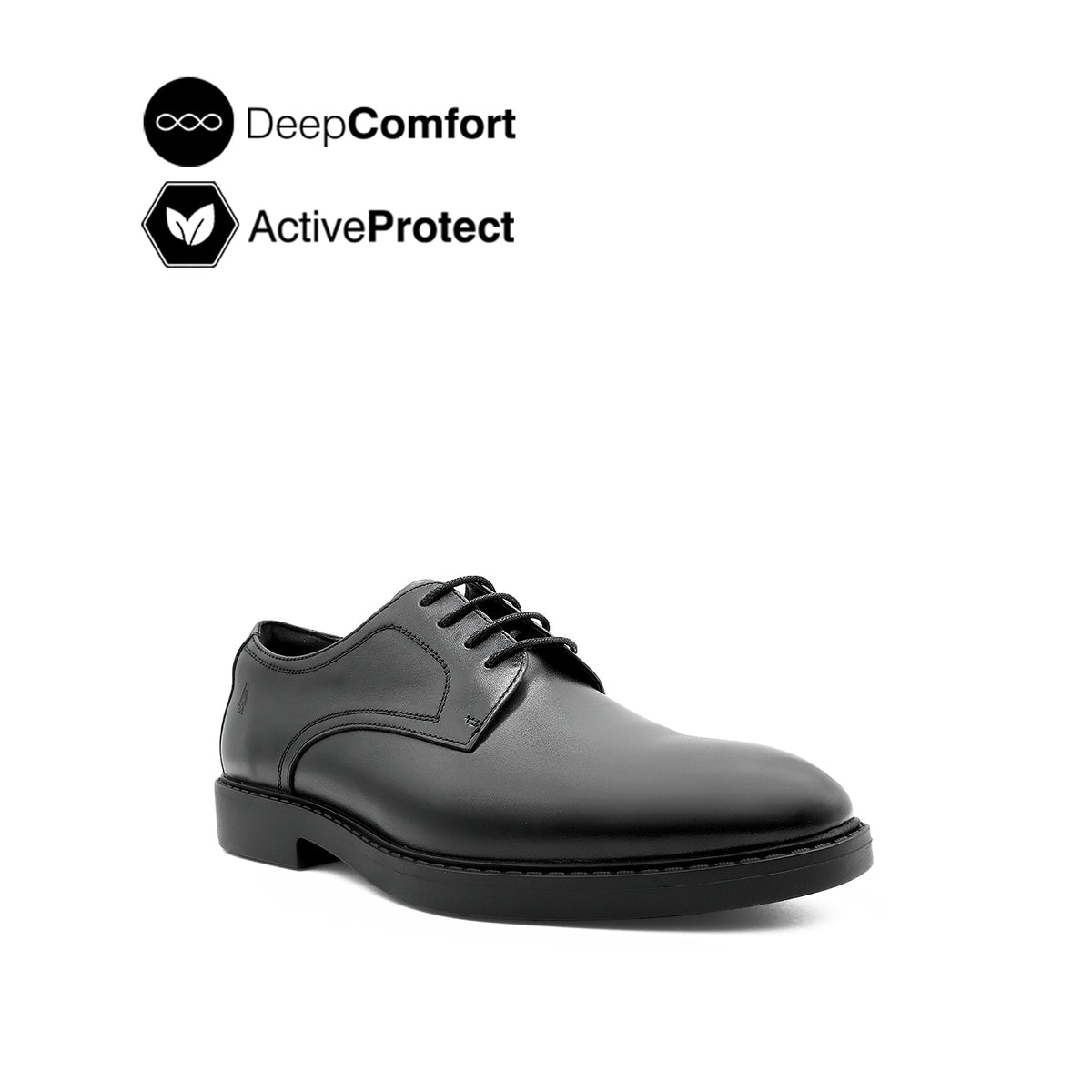 Salvador Lace Up PT Men's Shoes - Black Leather Hush Puppies Philippines