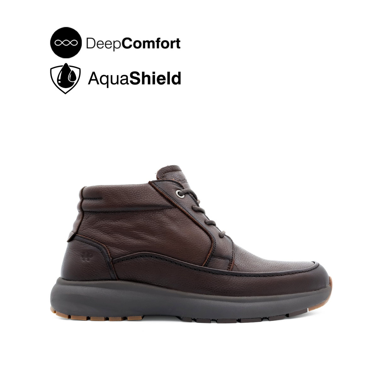 Reid Boots Apron Toe Men's Shoes - Dark Brown Leather